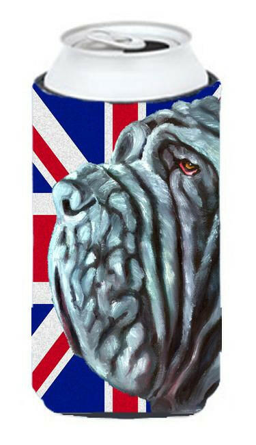 Neapolitan Mastiff with English Union Jack British Flag Tall Boy Beverage Insulator Hugger LH9596TBC by Caroline's Treasures