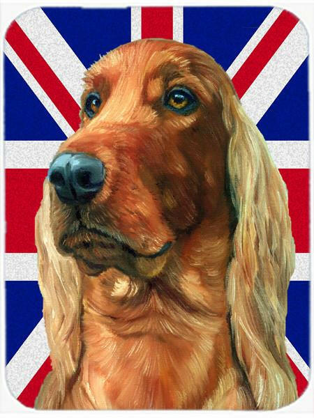 Irish Setter with English Union Jack British Flag Mouse Pad, Hot Pad or Trivet LH9597MP by Caroline's Treasures