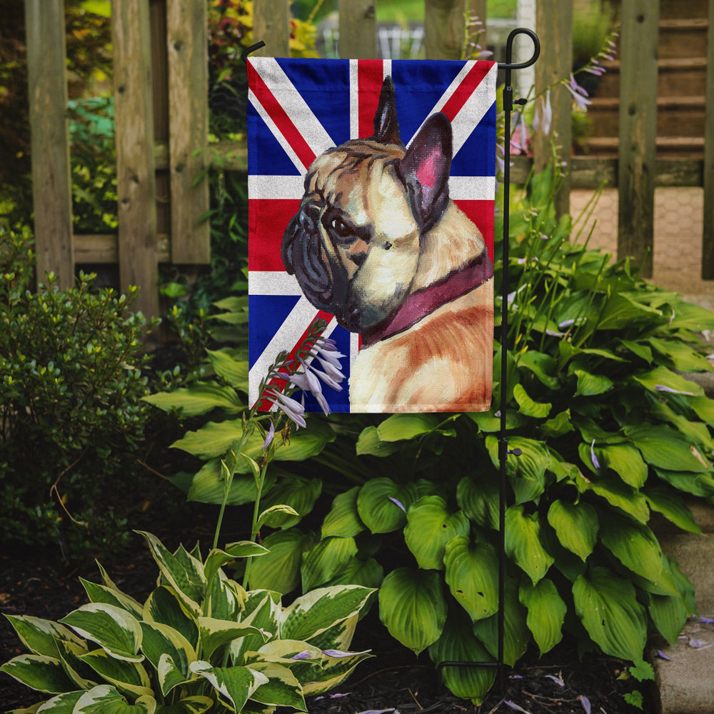 French Bulldog Frenchie with English Union Jack British Flag Flag Garden Size  the-store.com.