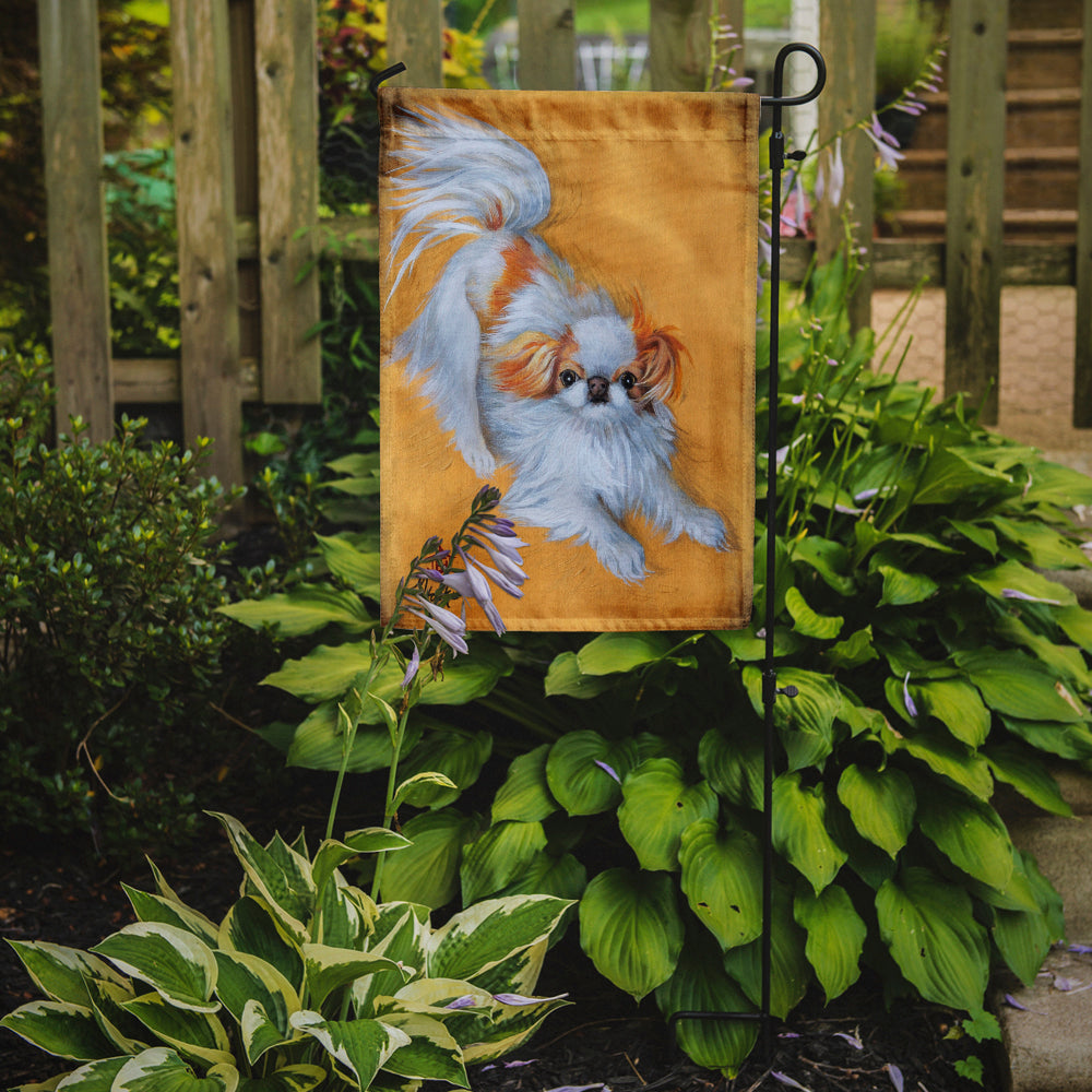 Japanese Chin Red White Play Flag Garden Size MH1033GF.