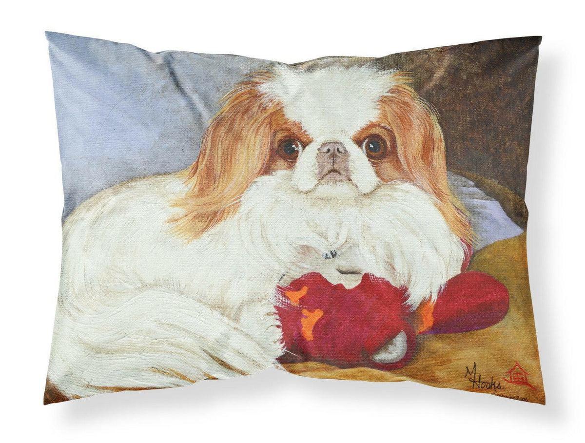 Japanese Chin Pink Gorilla Fabric Standard Pillowcase MH1049PILLOWCASE by Caroline&#39;s Treasures