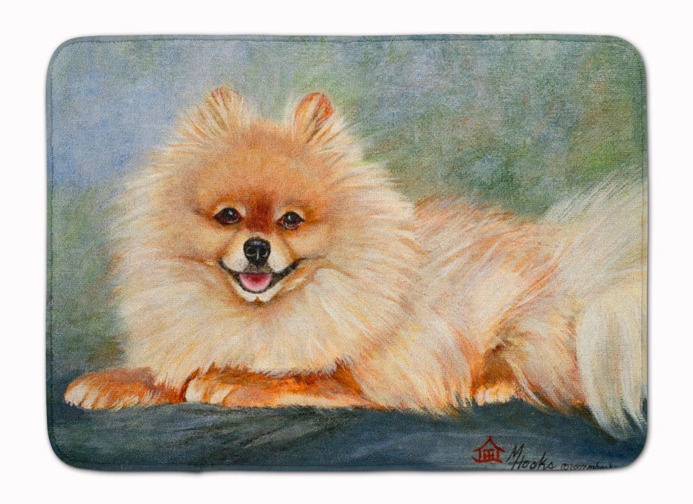 Pomeranian Full Body Machine Washable Memory Foam Mat MH1055RUG - the-store.com