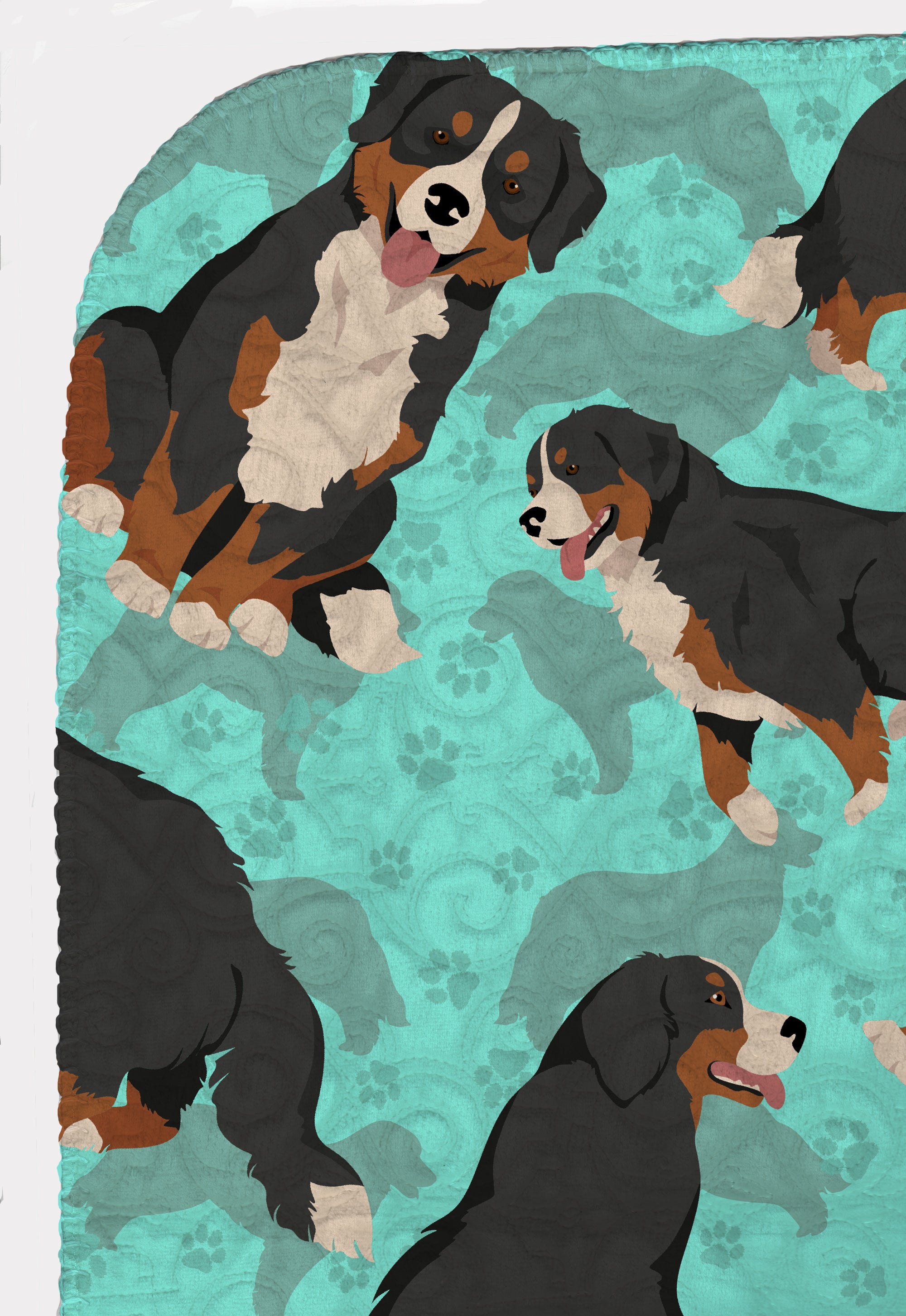 Bernese Mountain Dog Quilted Blanket 50x60 - the-store.com