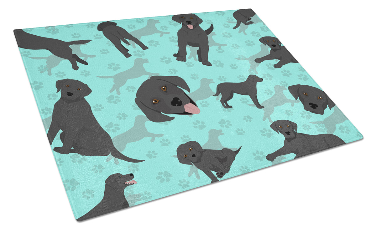 Buy this Black Labrador Retriever Glass Cutting Board Large