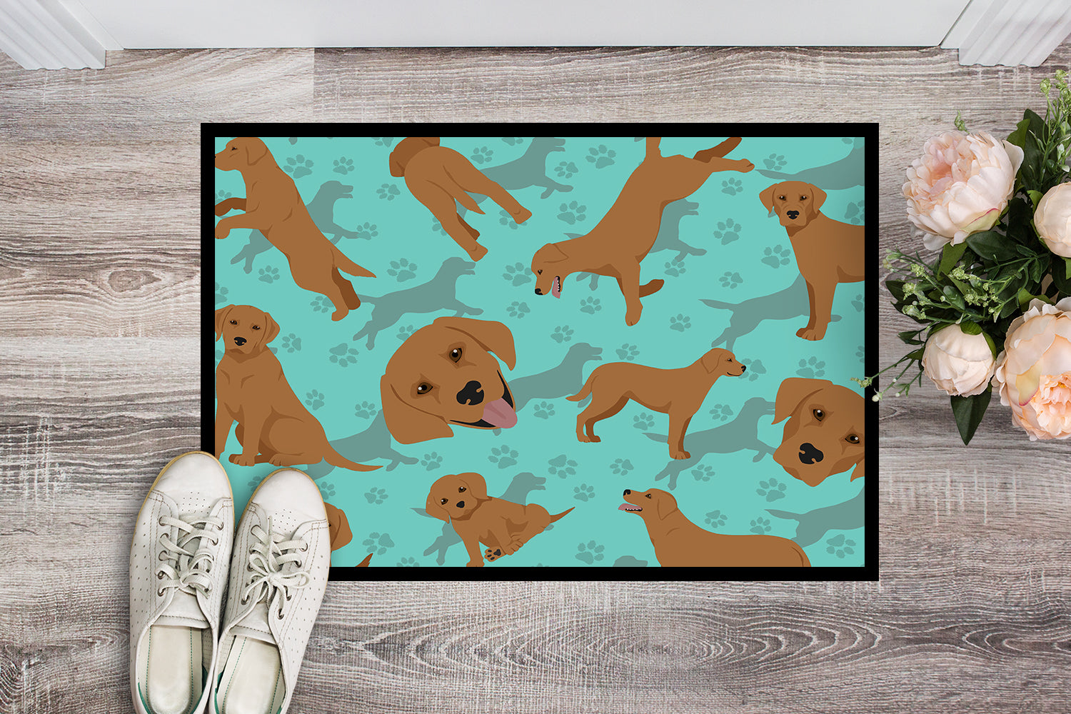 Buy this Red Fox Labrador Retriever Indoor or Outdoor Mat 24x36