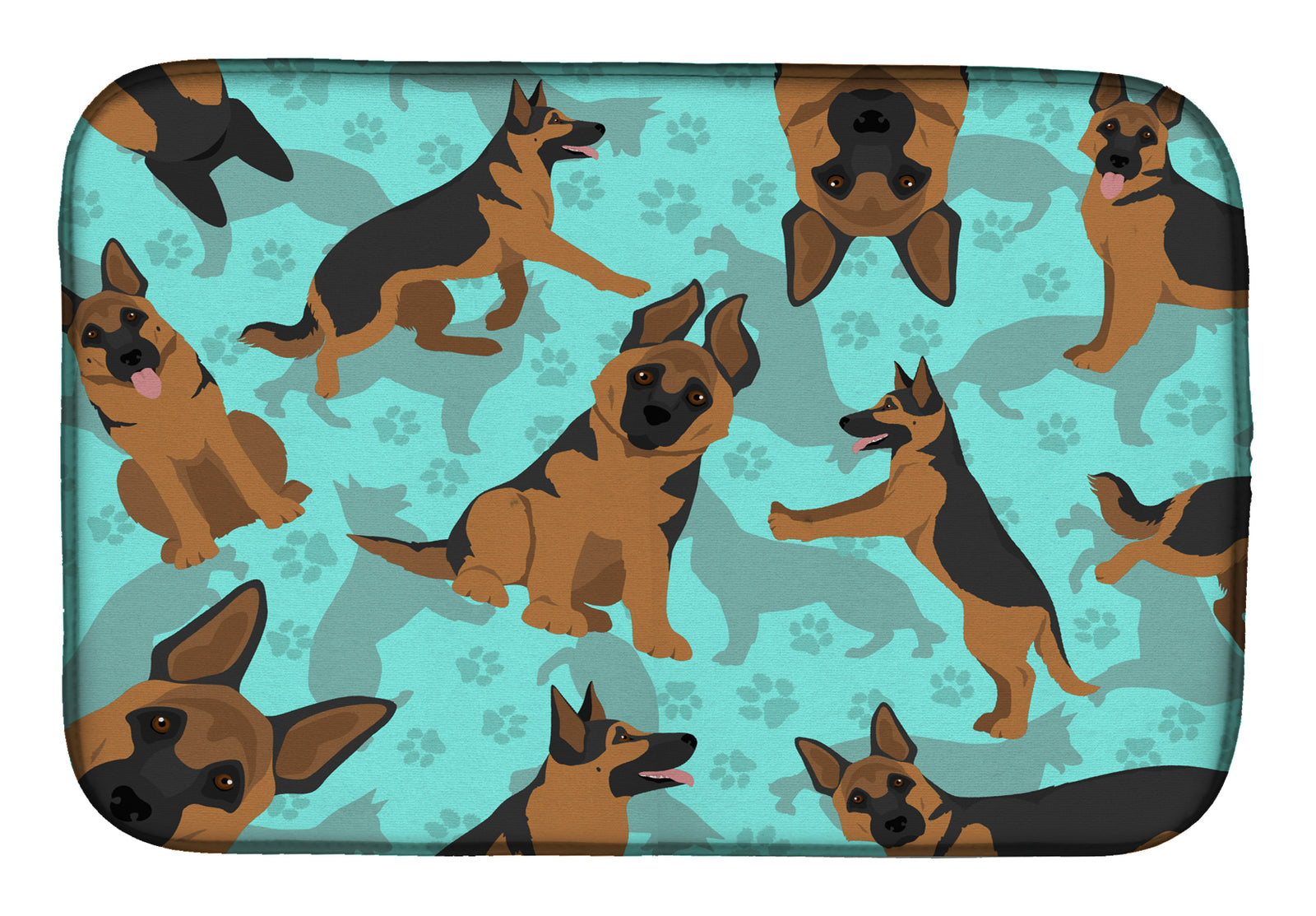 German Shepherd Dish Drying Mat  the-store.com.