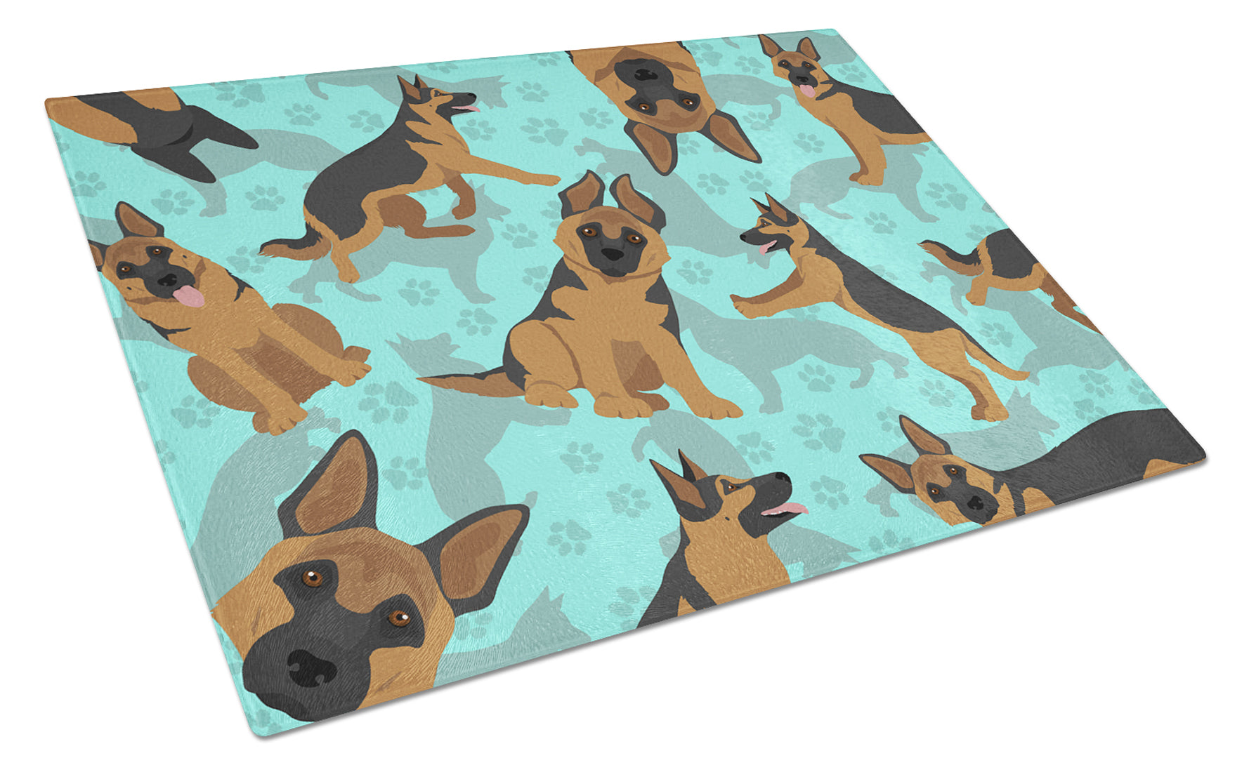 Buy this German Shepherd Glass Cutting Board Large