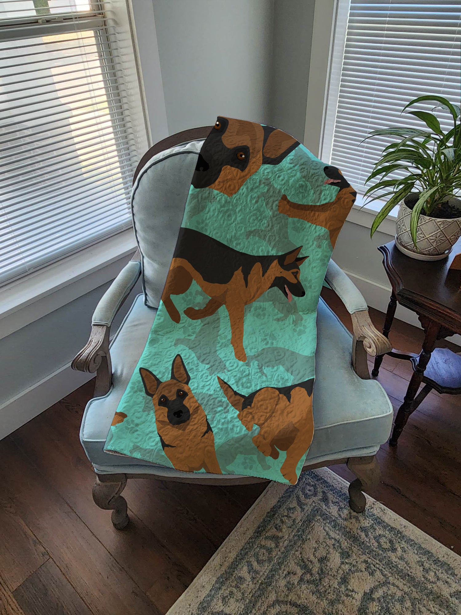 German Shepherd Quilted Blanket 50x60 - the-store.com