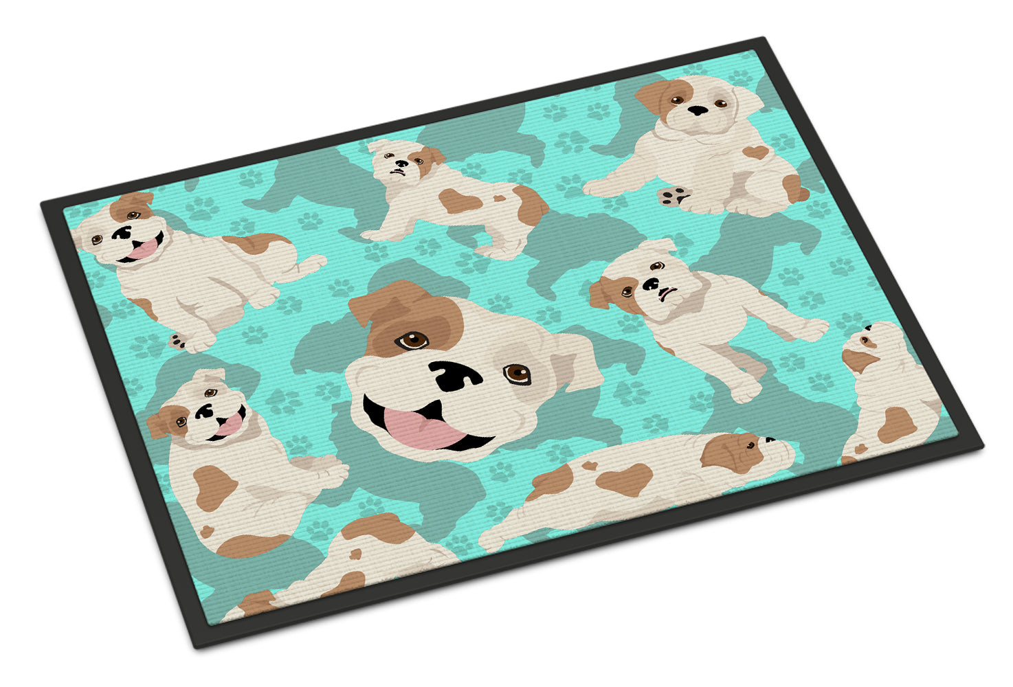 Buy this Piebald English Bulldog Indoor or Outdoor Mat 24x36