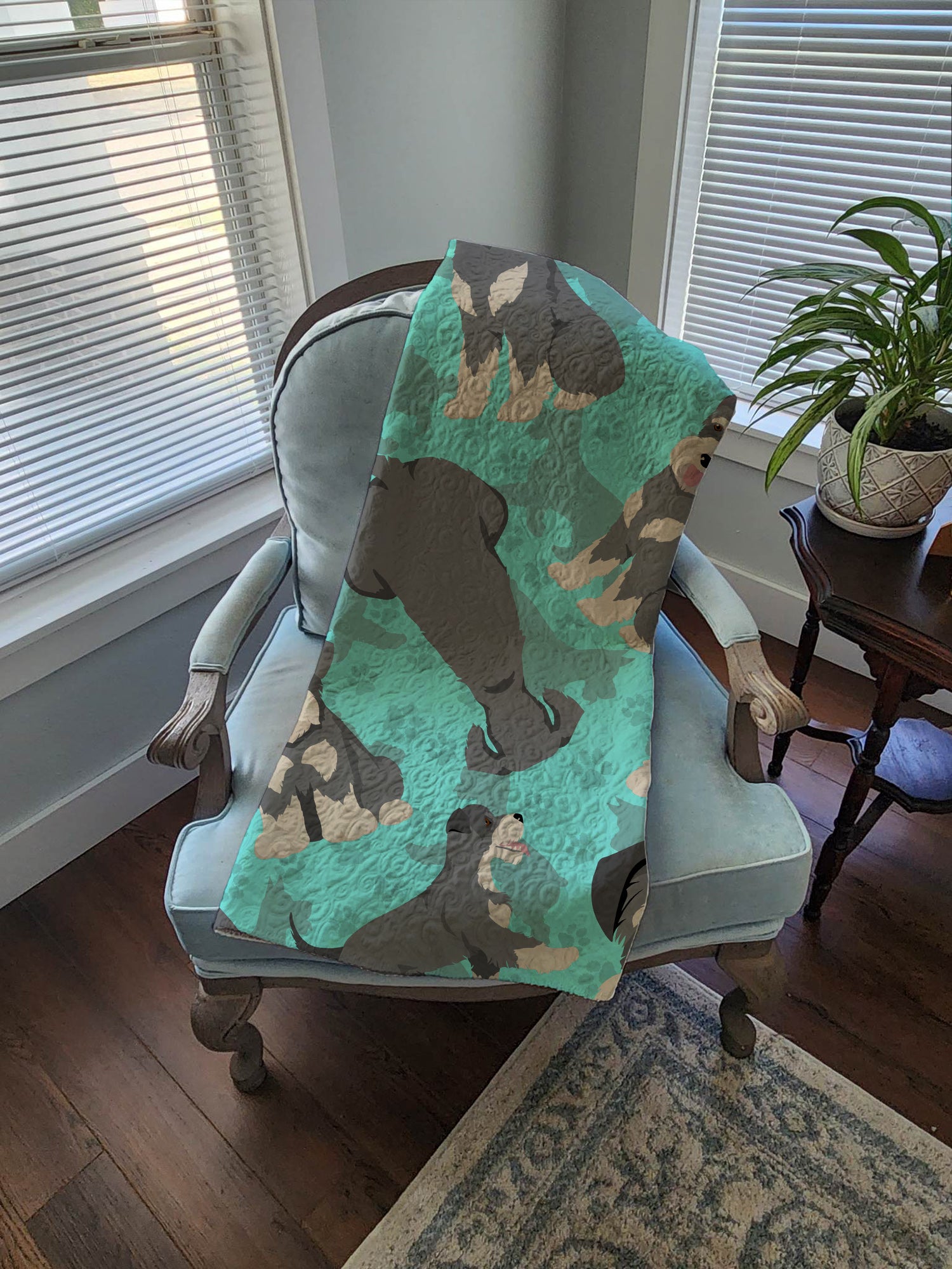 Schnauzer Quilted Blanket 50x60 - the-store.com