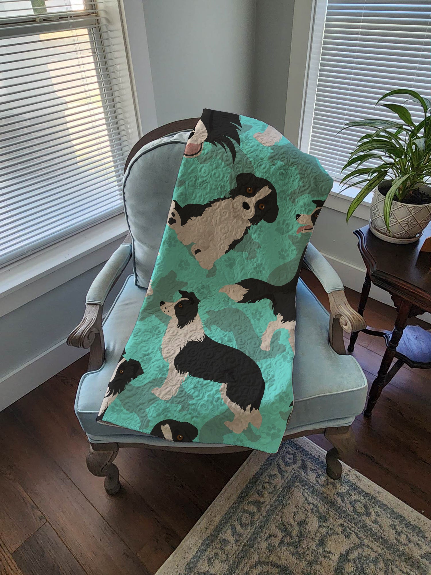 Border Collie Quilted Blanket 50x60 - the-store.com