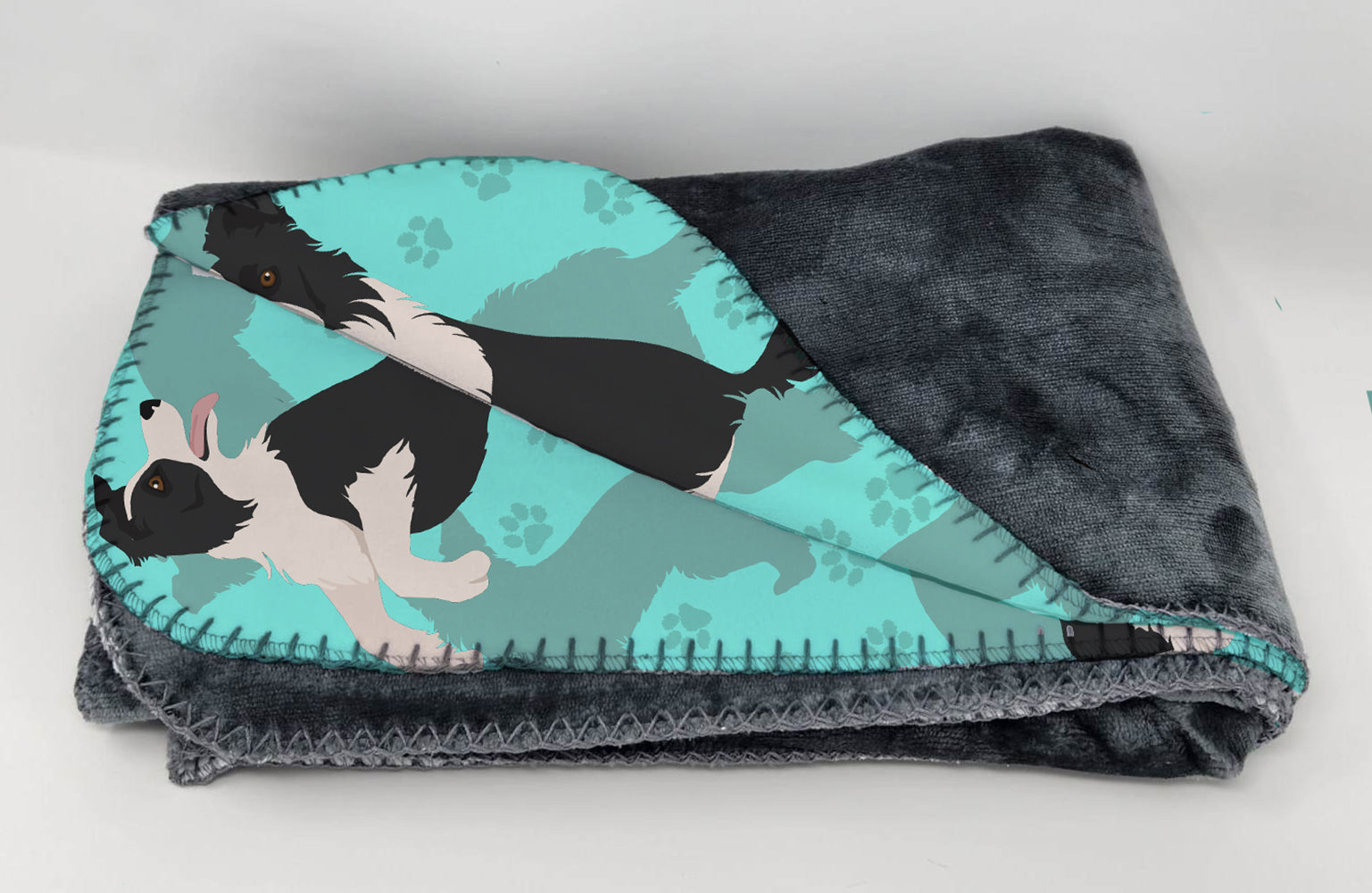 Border Collie Soft Travel Blanket with Bag - the-store.com