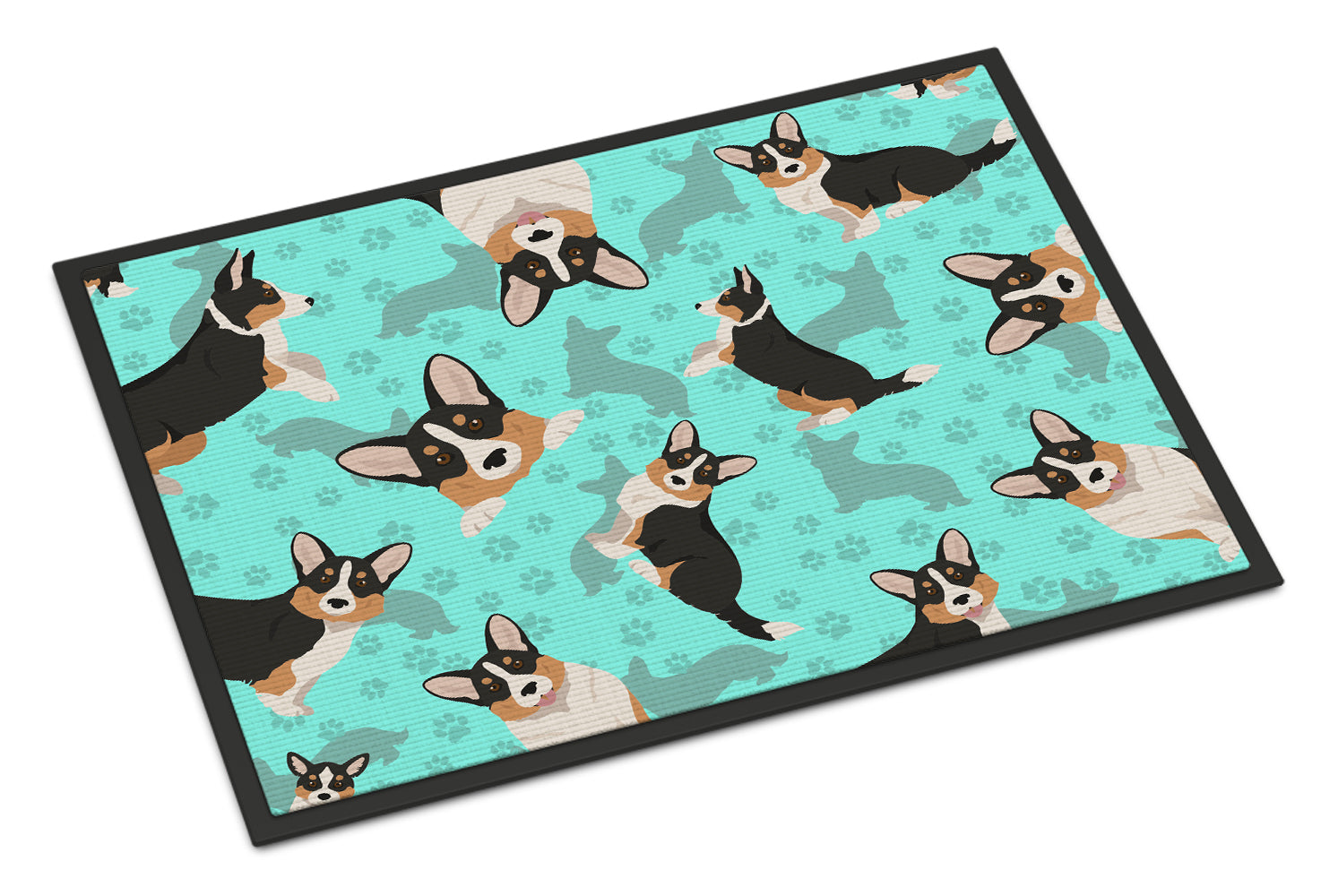 Buy this Tricolor Cardigan Corgi Indoor or Outdoor Mat 24x36