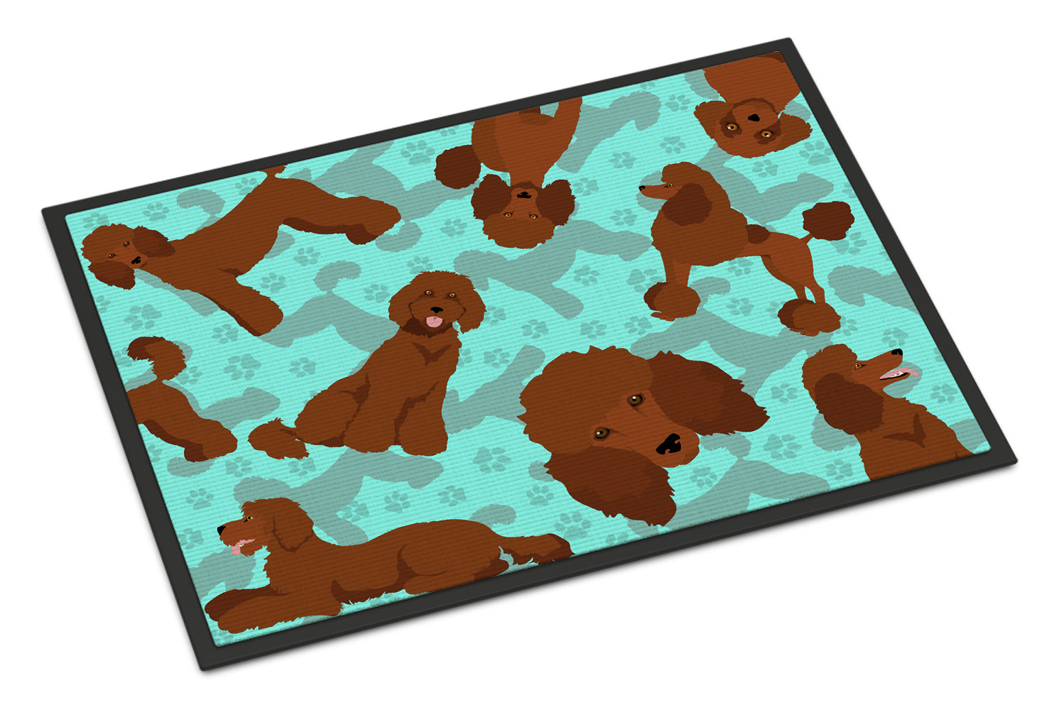 Buy this Chocolate Standard Poodle Indoor or Outdoor Mat 24x36