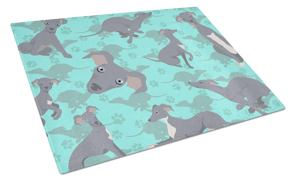 Buy this Italian Greyhound Glass Cutting Board Large