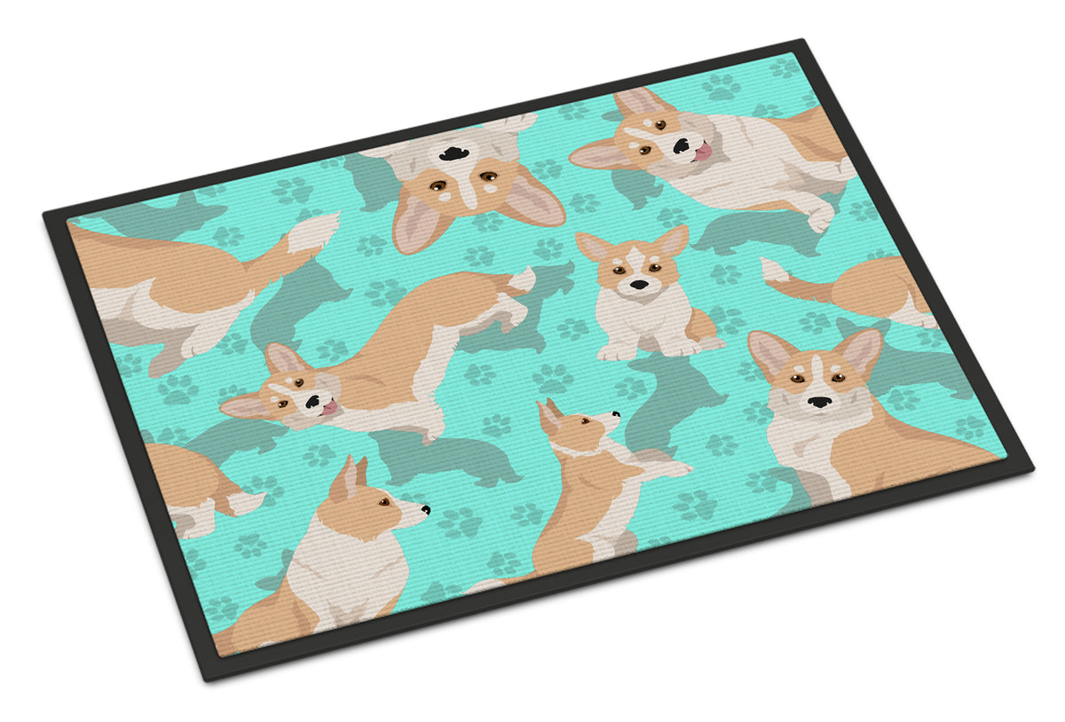 Buy this Fawn Cardigan Corgi Indoor or Outdoor Mat 24x36