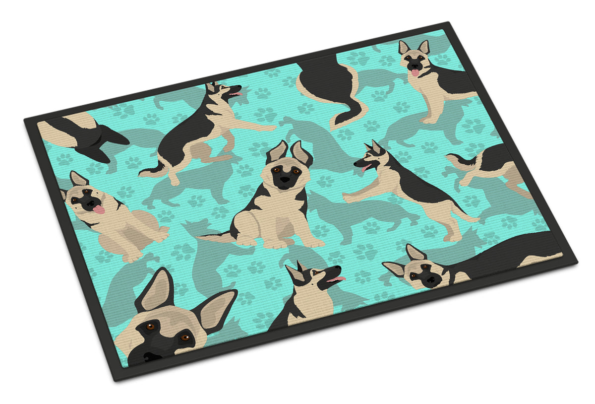 Buy this Black and Silver German Shepherd Indoor or Outdoor Mat 24x36