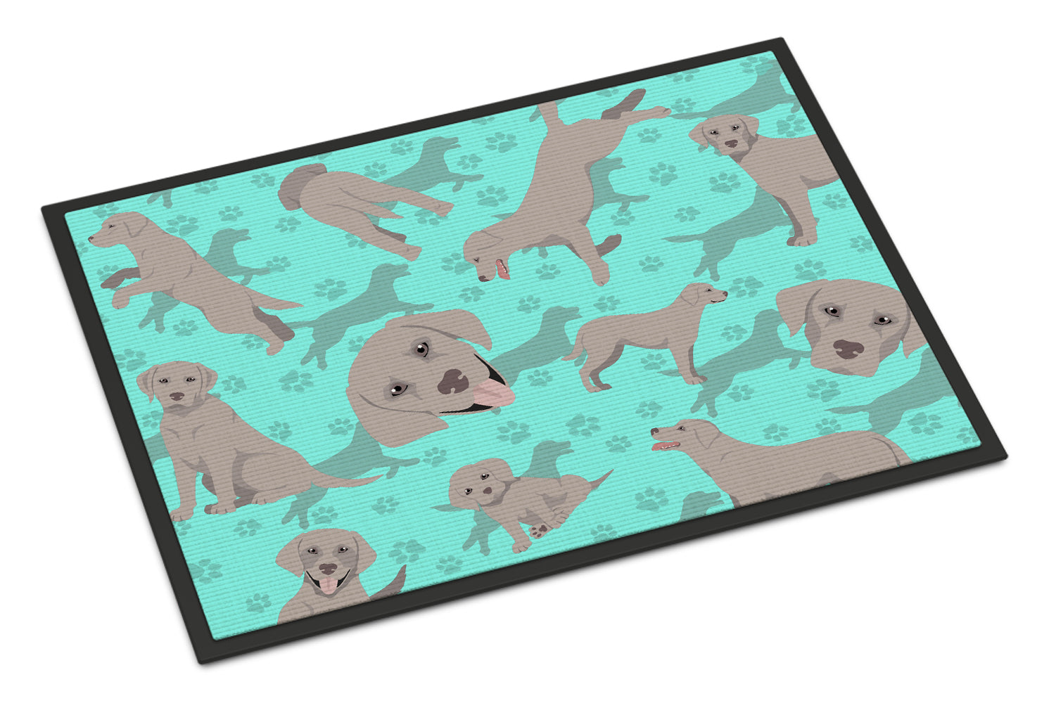 Buy this Grey Labrador Retriever Indoor or Outdoor Mat 24x36