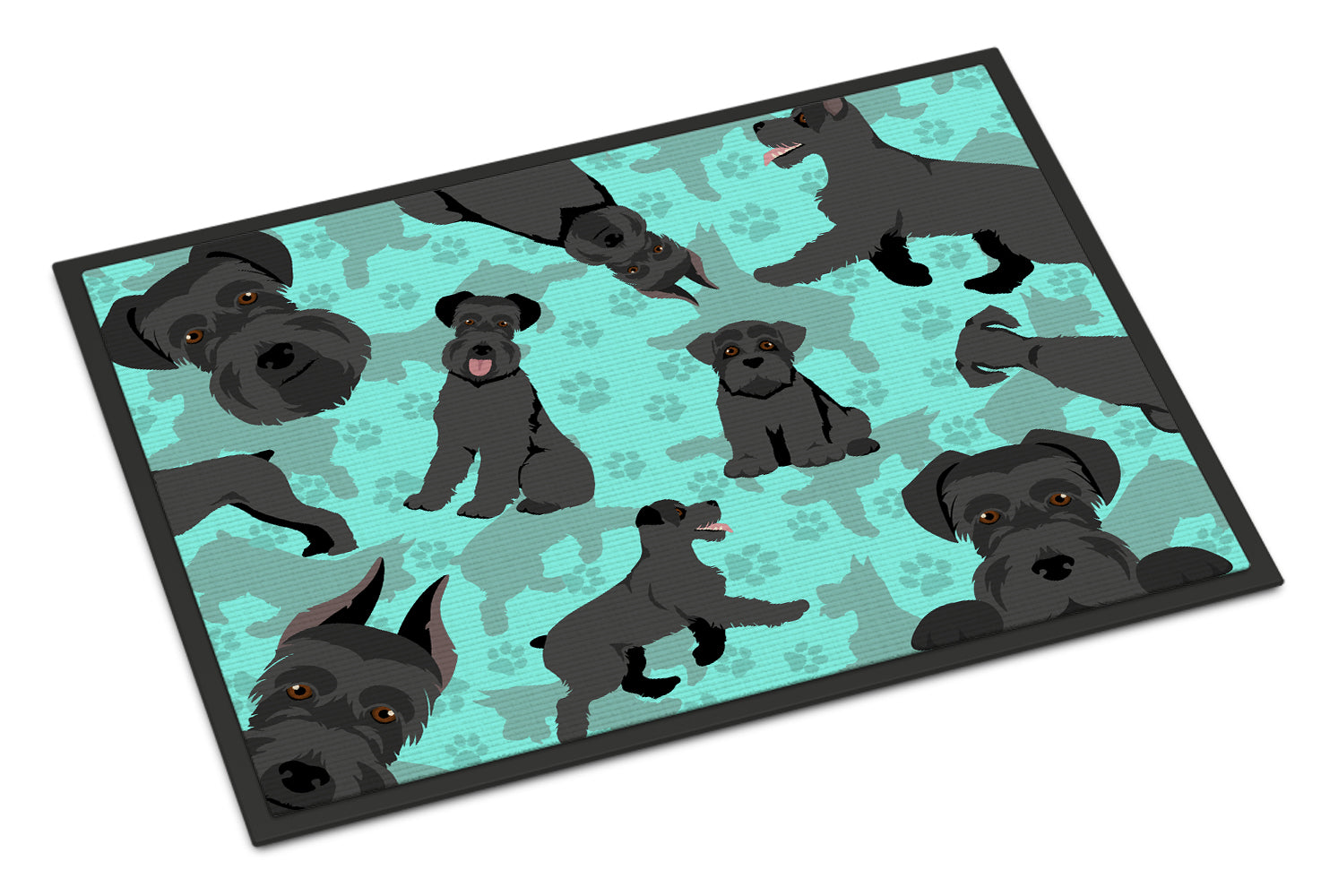 Buy this Black Schnauzer Indoor or Outdoor Mat 24x36