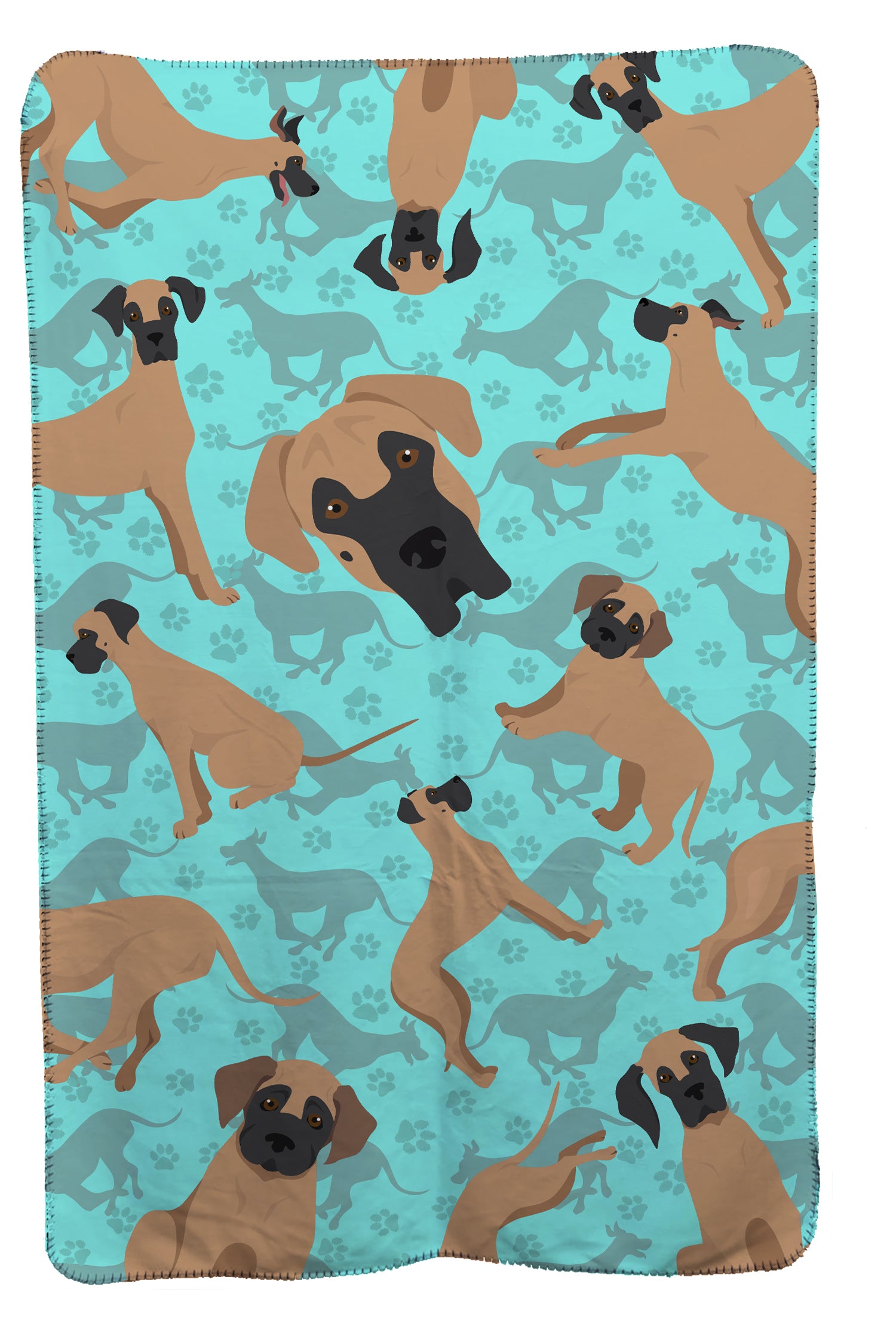 Buy this Fawn Great Dane Soft Travel Blanket with Bag