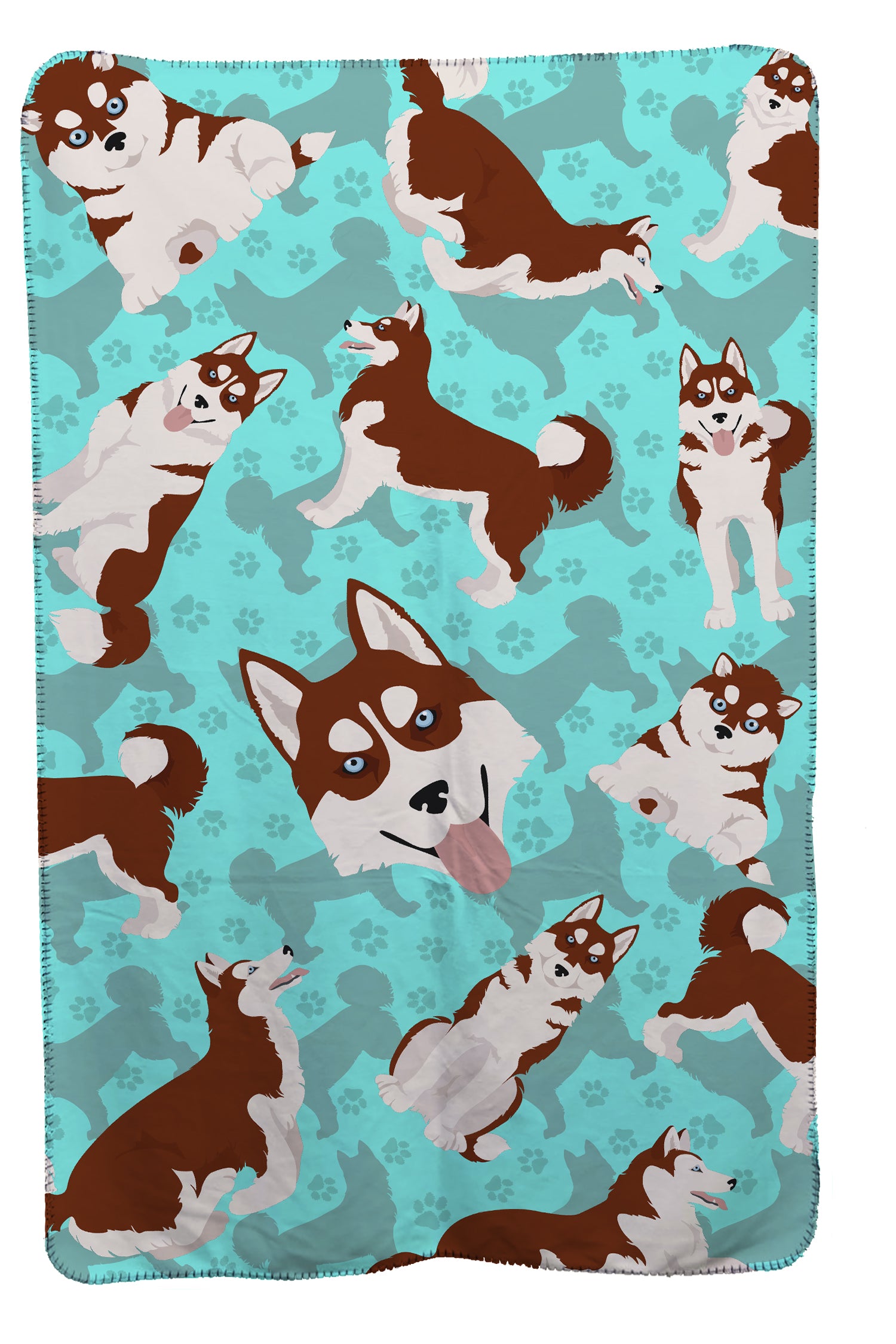 Buy this Red Siberian Husky Soft Travel Blanket with Bag