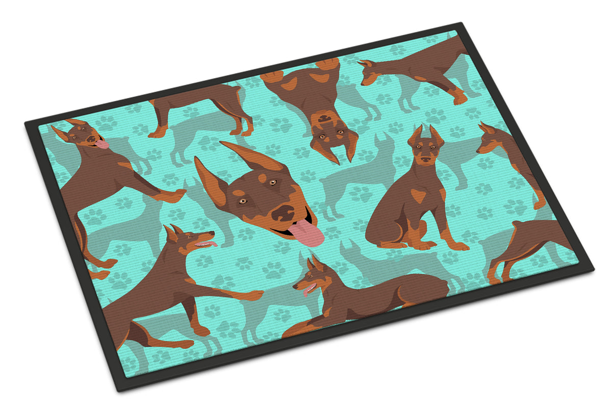 Buy this Red Doberman Pinscher Indoor or Outdoor Mat 24x36