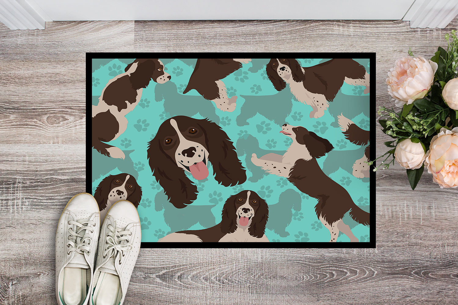 Buy this Liver English Springer Spaniel Indoor or Outdoor Mat 24x36