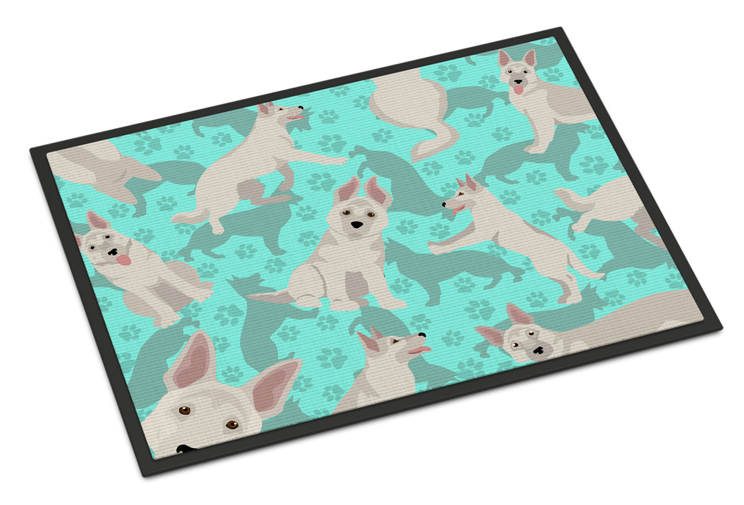 Buy this White German Shepherd Indoor or Outdoor Mat 24x36