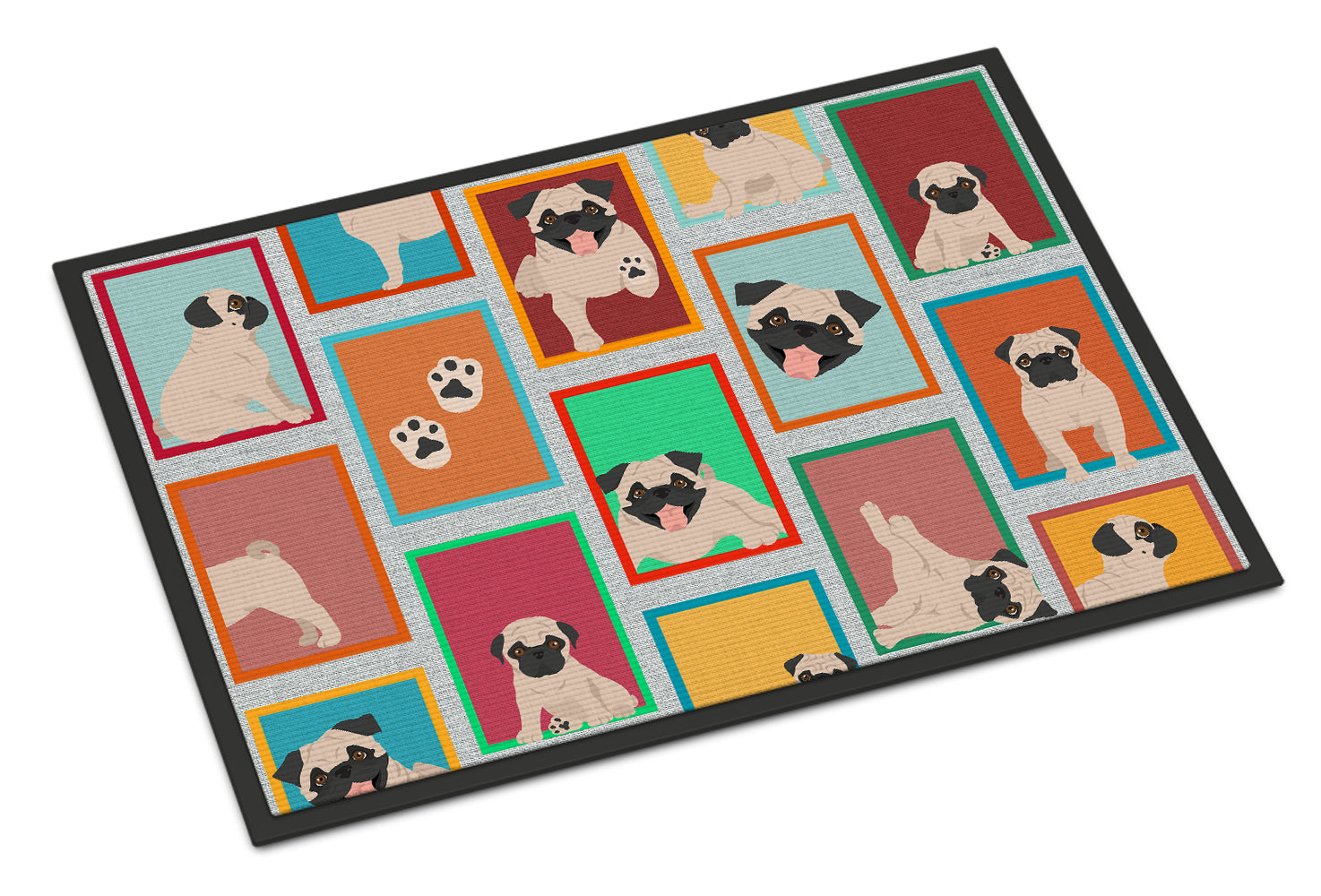 Buy this Lots of Fawn Pug Indoor or Outdoor Mat 18x27