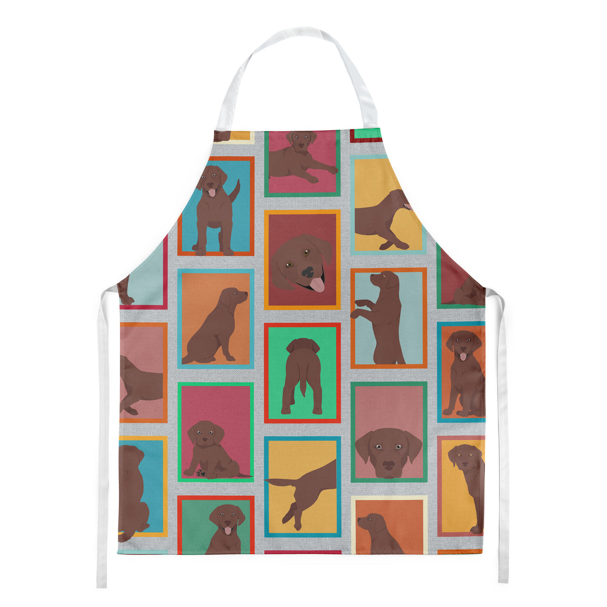 Lots of Chocolate Labrador Retriever Apron  the-store.com.