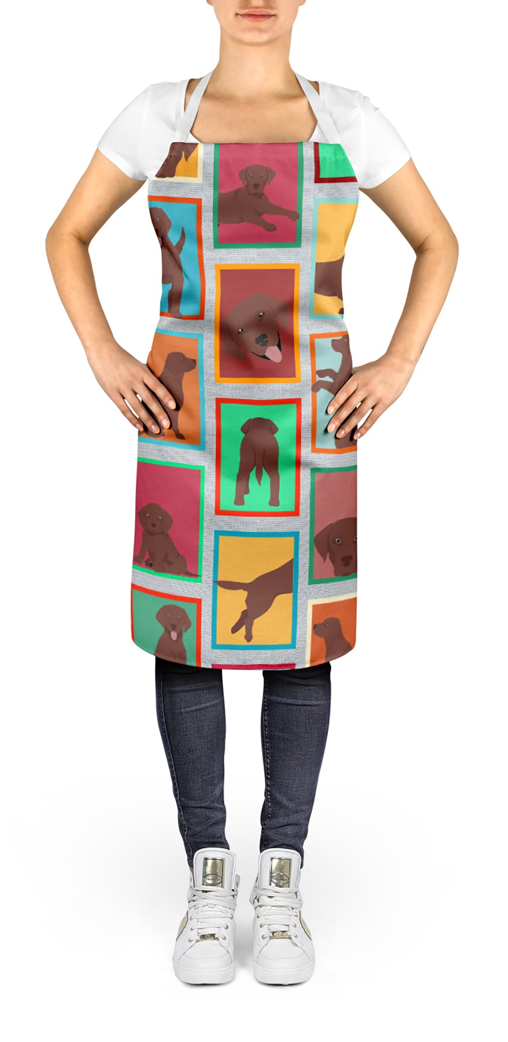 Lots of Chocolate Labrador Retriever Apron  the-store.com.