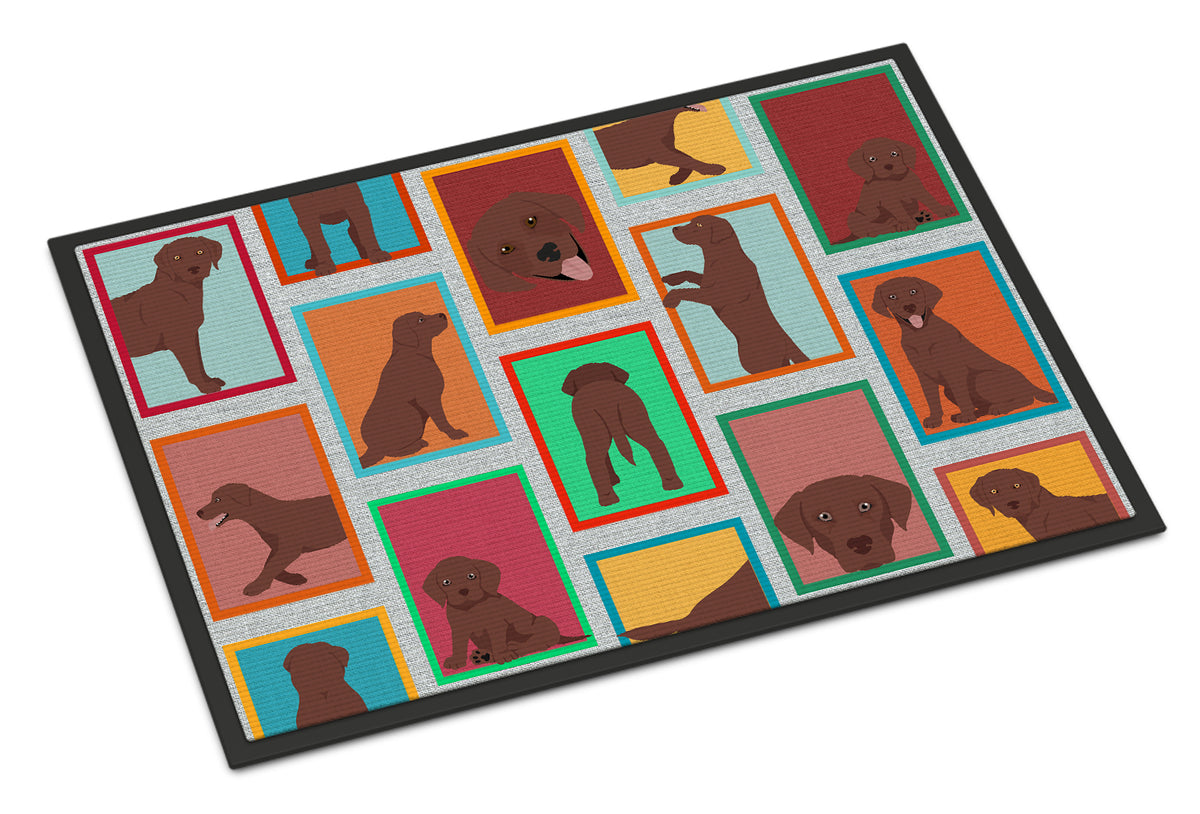 Buy this Lots of Chocolate Labrador Retriever Indoor or Outdoor Mat 24x36