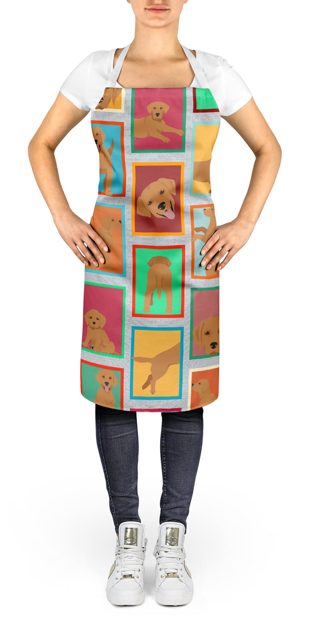 Lots of Red Fox Labrador Retriever Apron  the-store.com.