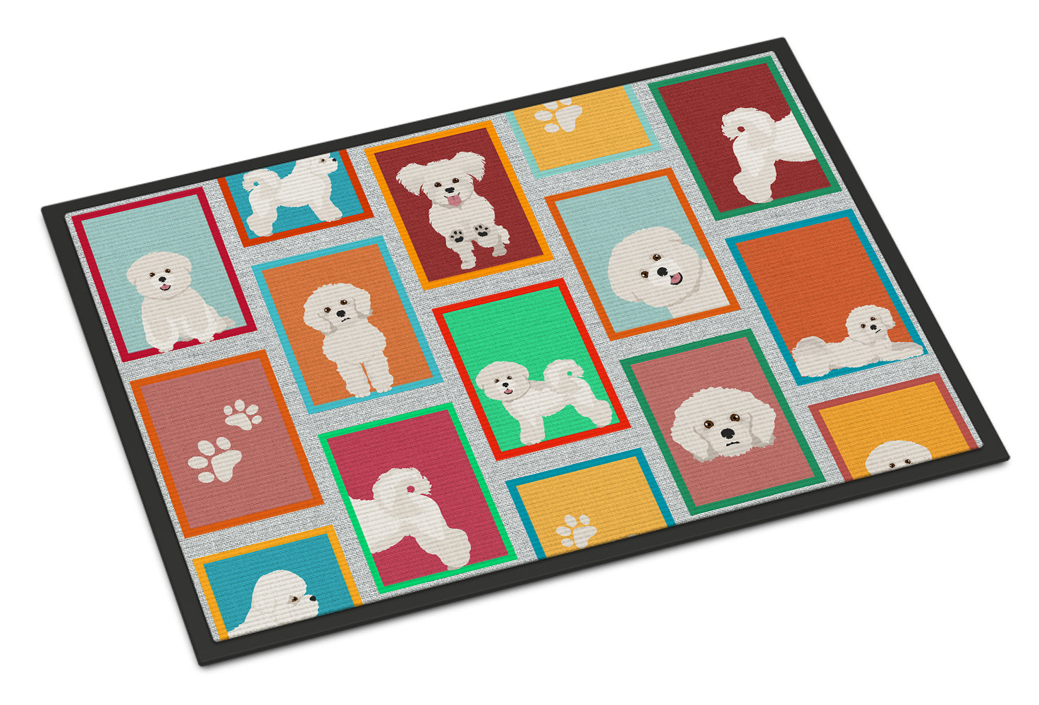 Buy this Lots of Bichon Frise Indoor or Outdoor Mat 18x27