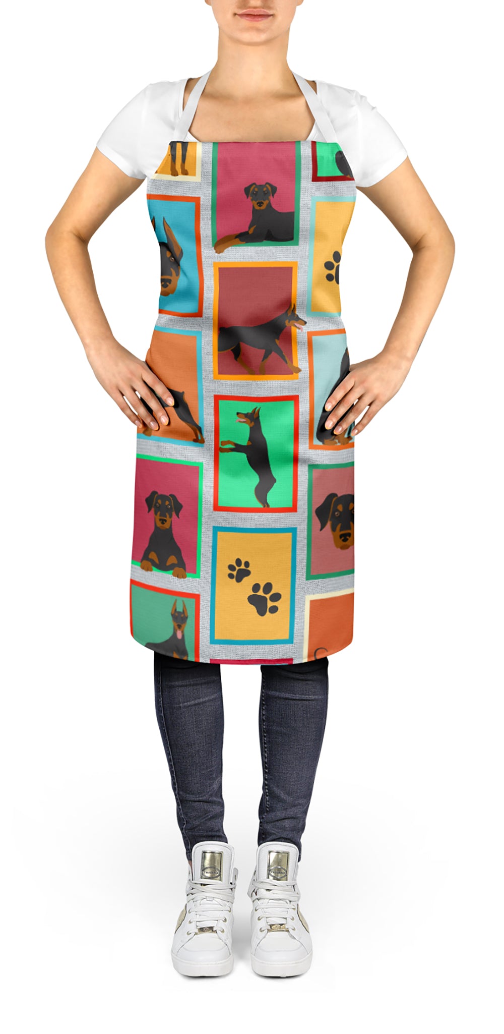 Lots of Doberman Pinscher Apron  the-store.com.