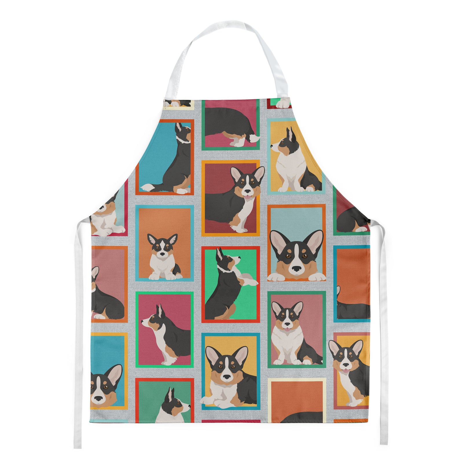 Lots of Tricolor Cardigan Corgi Apron  the-store.com.