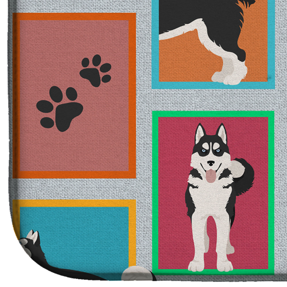 Lots of Siberian Husky Dish Drying Mat  the-store.com.