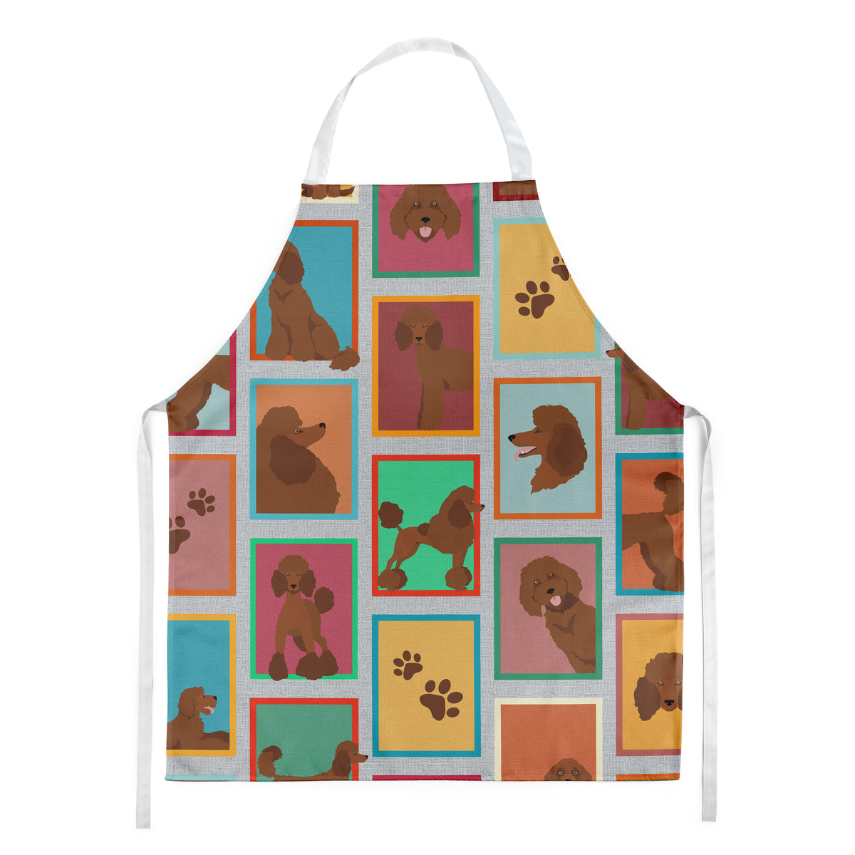 Lots of Chocolate Standard Poodle Apron  the-store.com.