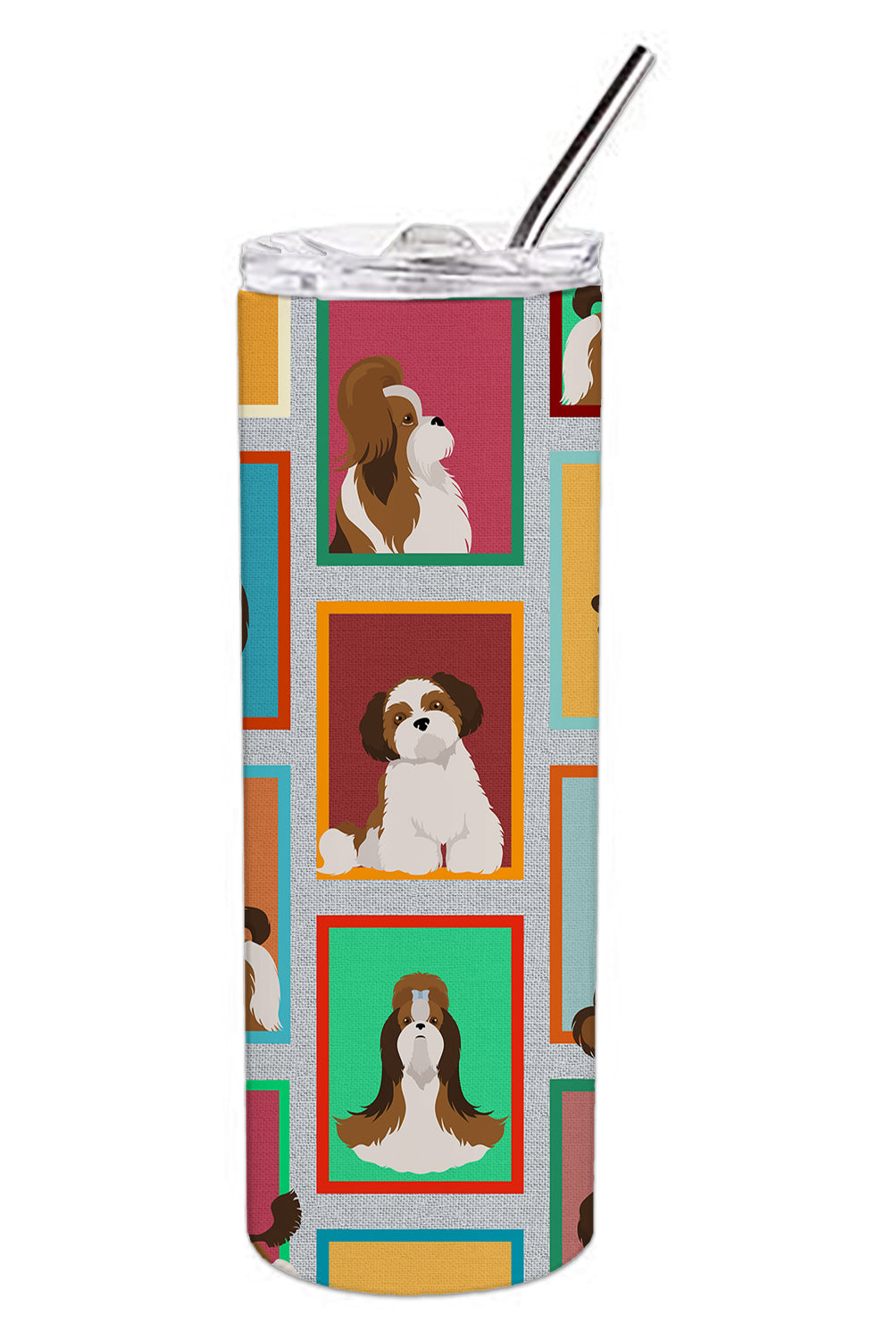 Buy this Lots of Shih Tzu Stainless Steel 20 oz Skinny Tumbler