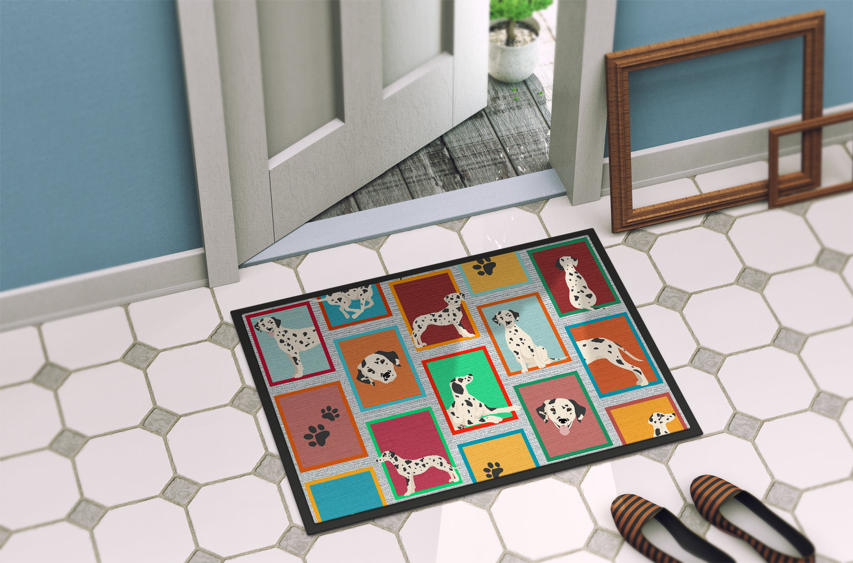 Lots of Dalmatian Indoor or Outdoor Mat 24x36 - the-store.com