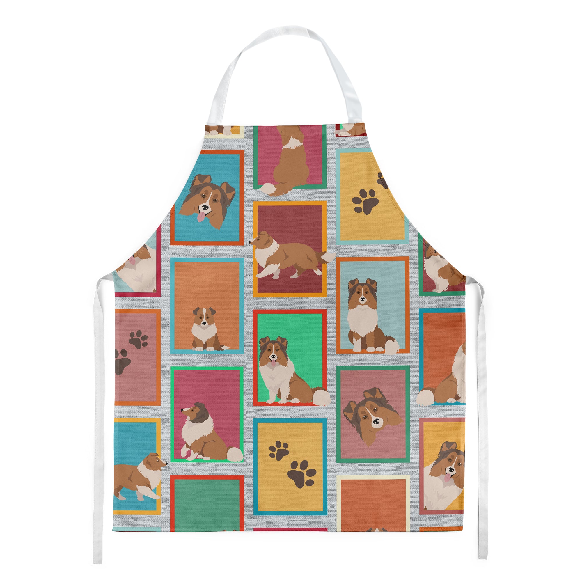 Lots of Sheltie Apron  the-store.com.