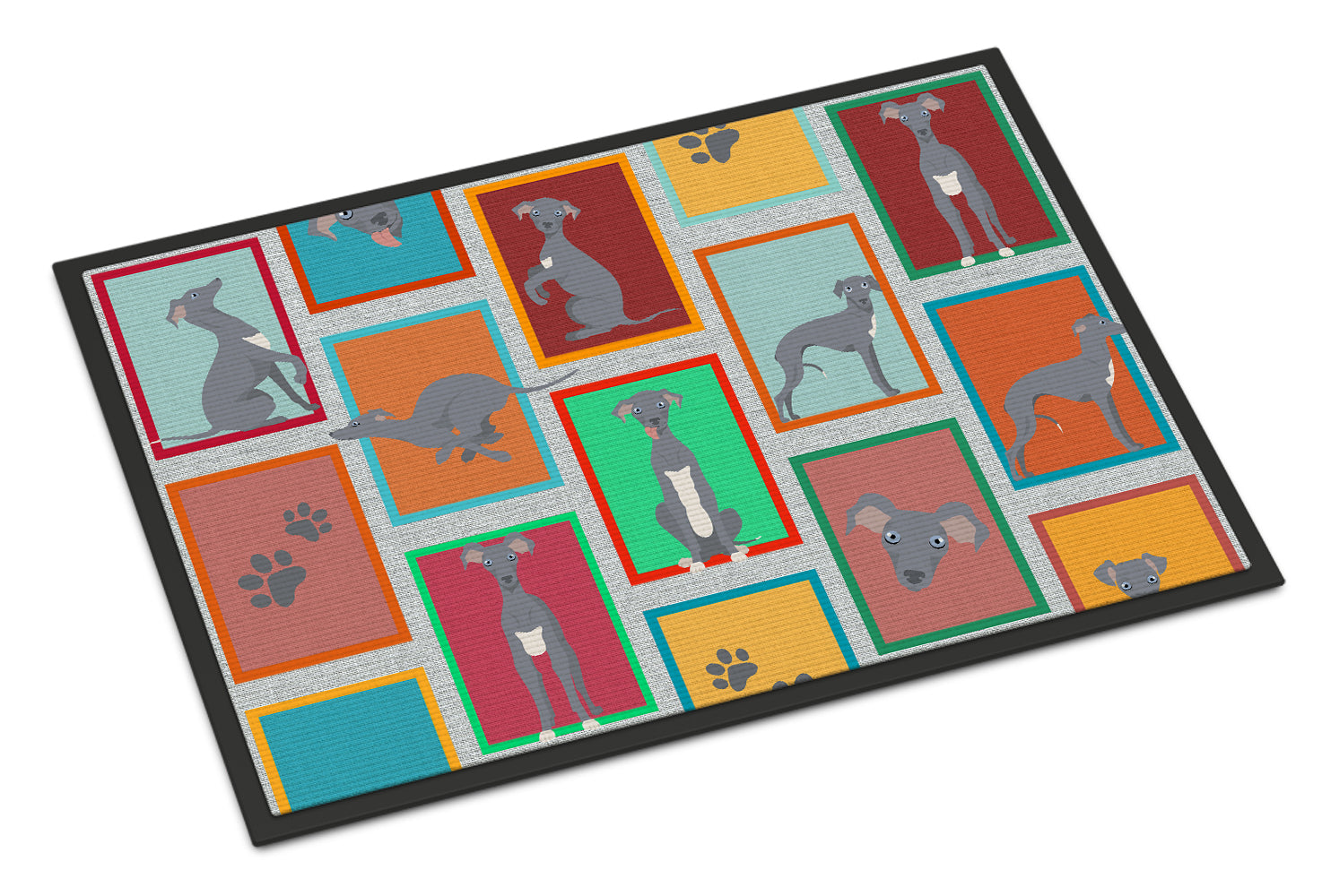 Buy this Lots of Italian Greyhound Indoor or Outdoor Mat 18x27