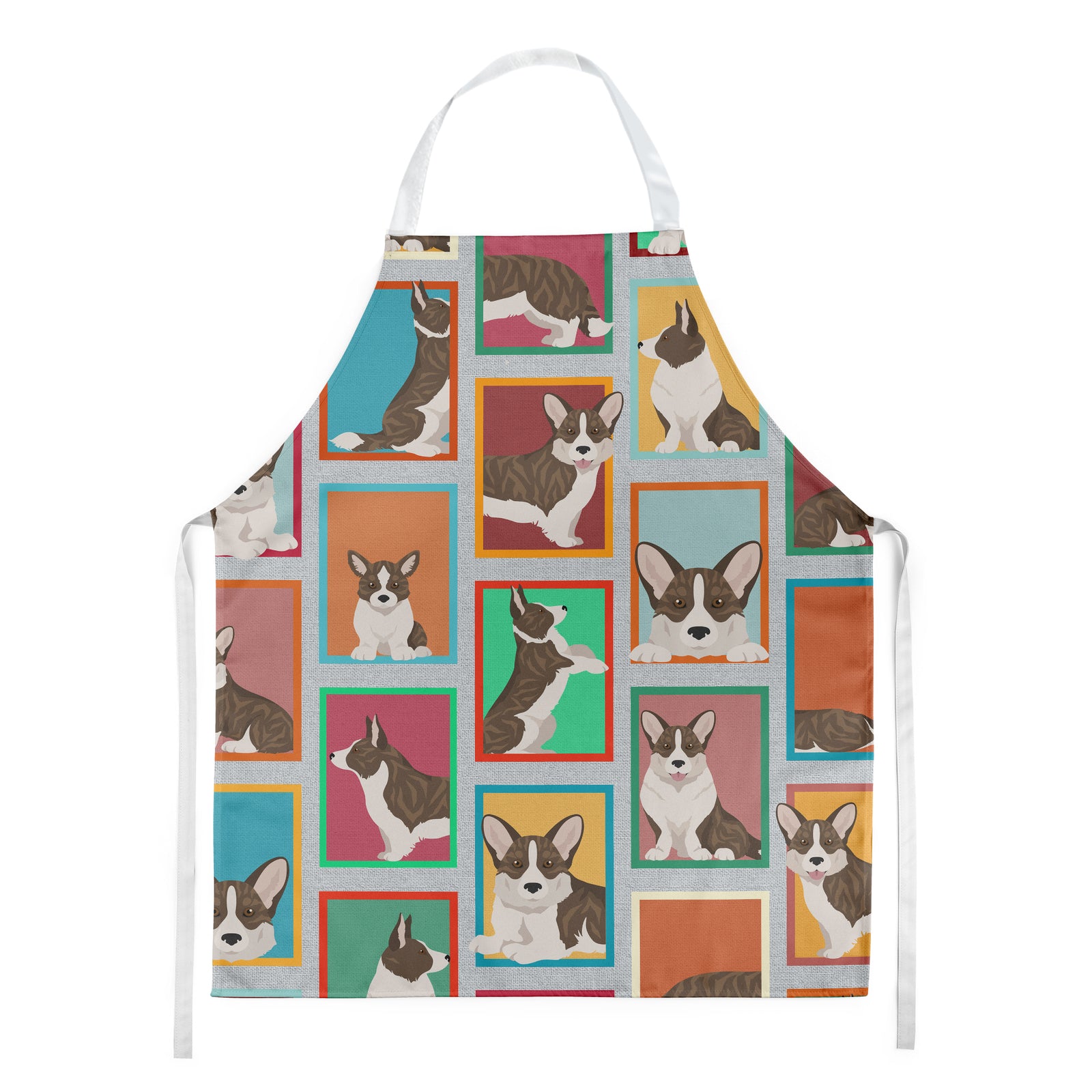 Lots of Brindle Cardigan Corgi Apron  the-store.com.