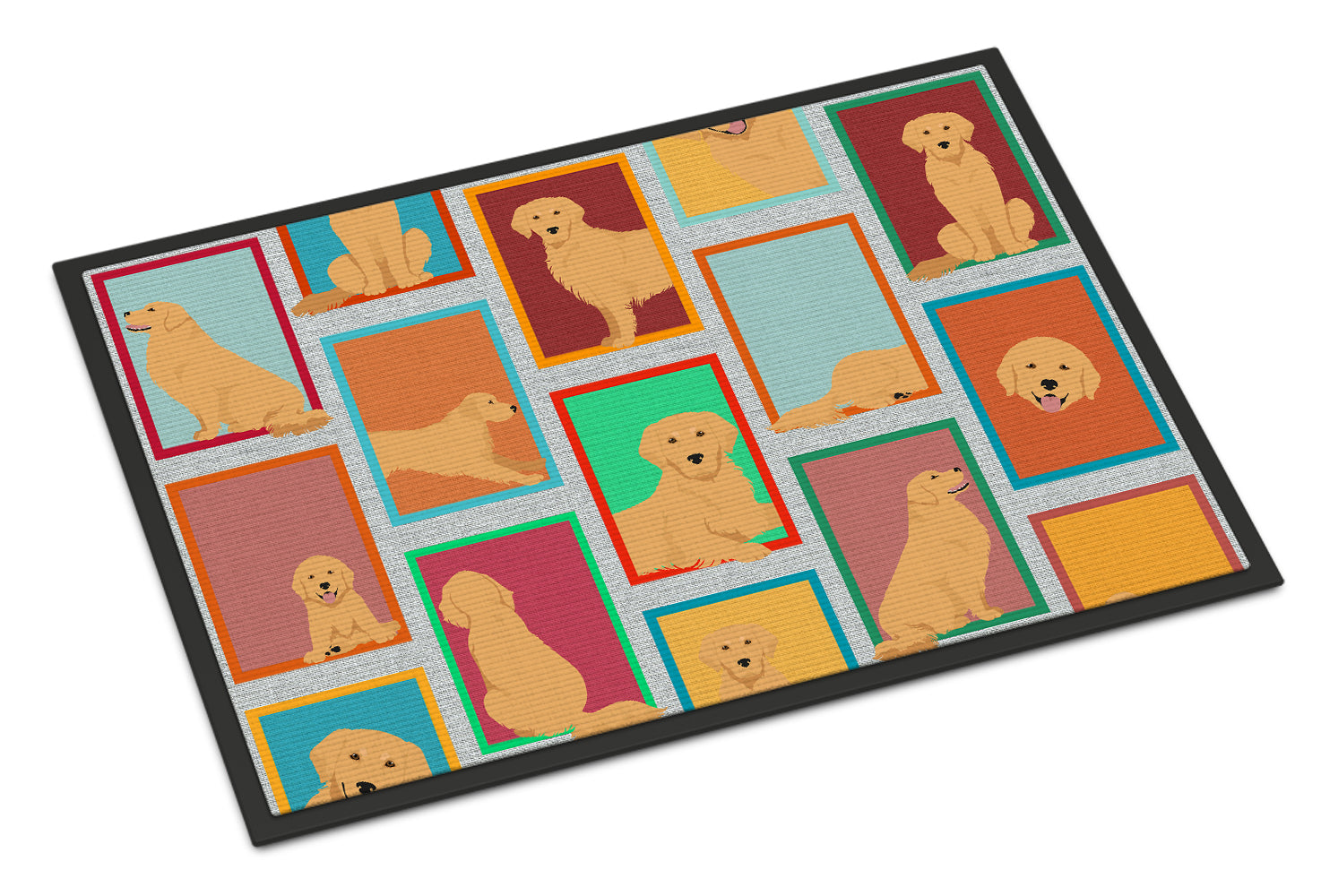 Buy this Lots of Golden Retriever Indoor or Outdoor Mat 24x36