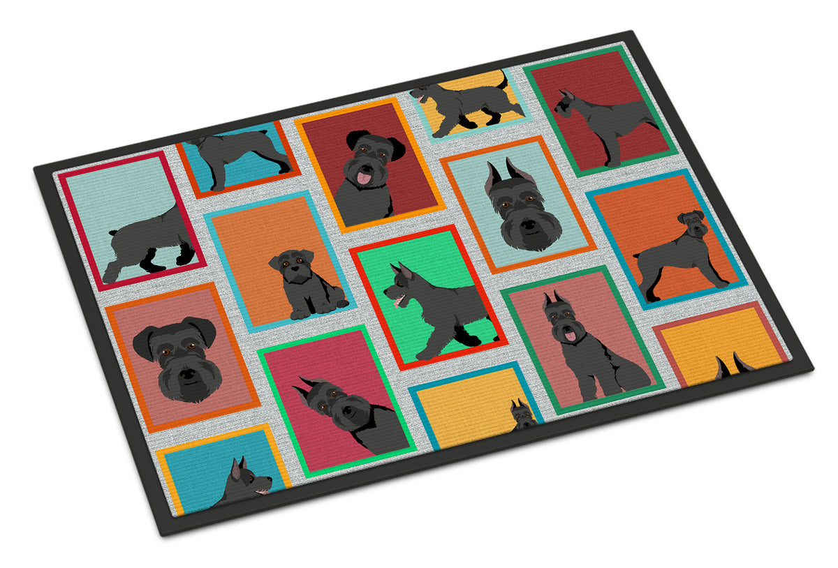 Buy this Lots of Black Schnauzer Indoor or Outdoor Mat 24x36