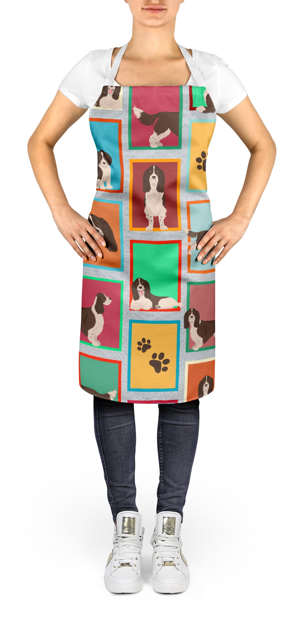 Lots of Liver English Springer Spaniel Apron  the-store.com.