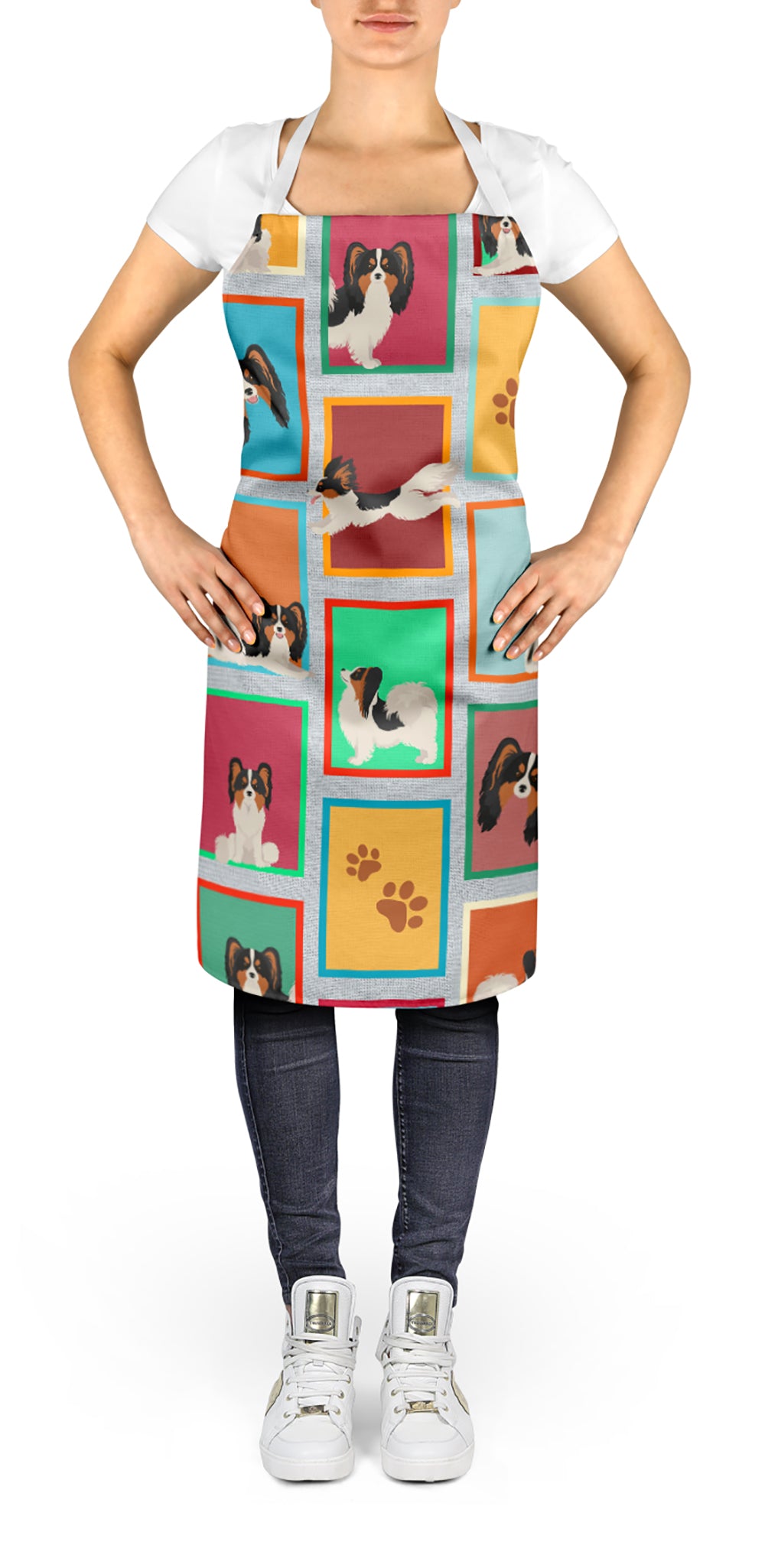 Lots of Tricolor Papillon Apron  the-store.com.