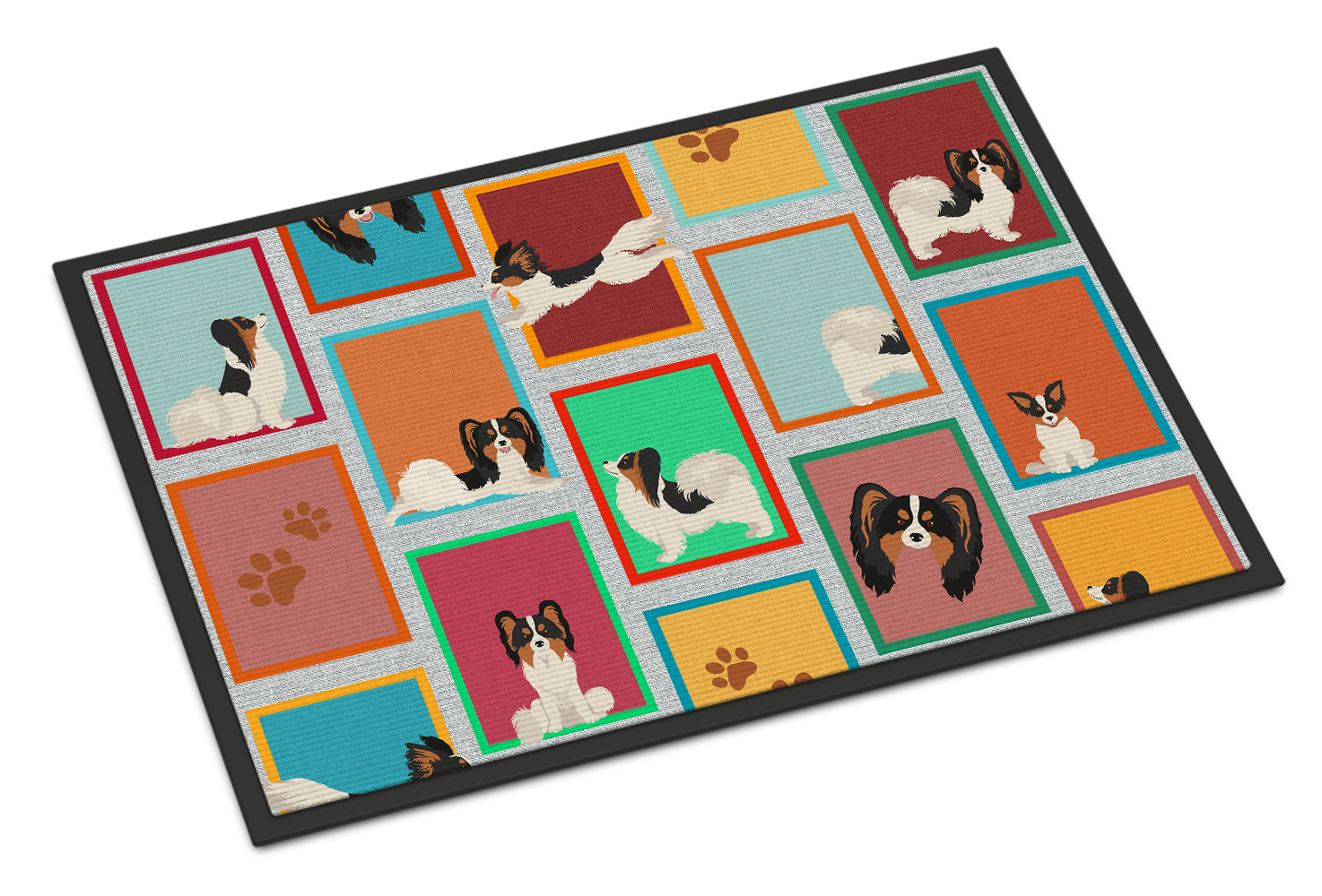 Buy this Lots of Tricolor Papillon Indoor or Outdoor Mat 18x27