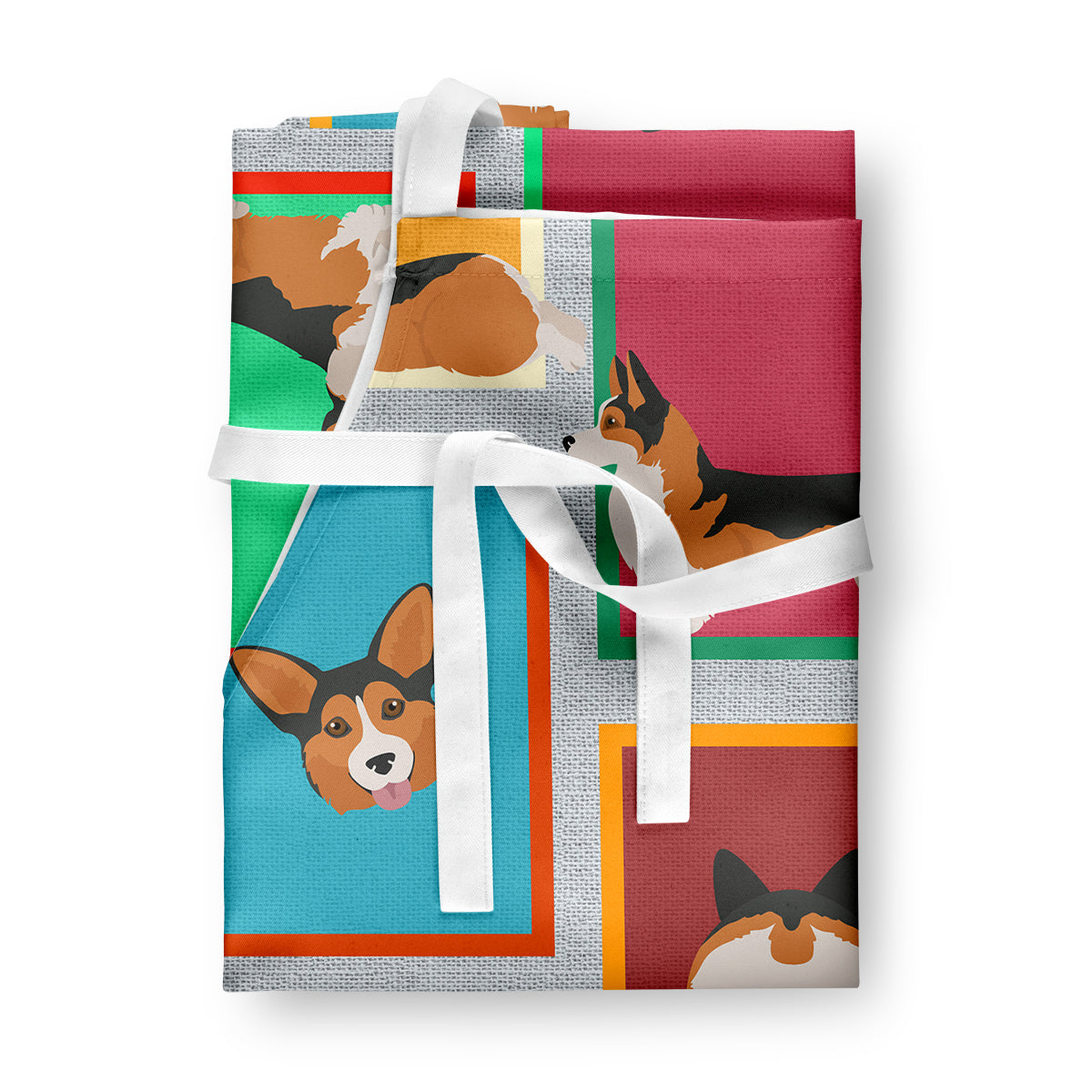 Lots of Sable Pembroke Corgi Apron  the-store.com.