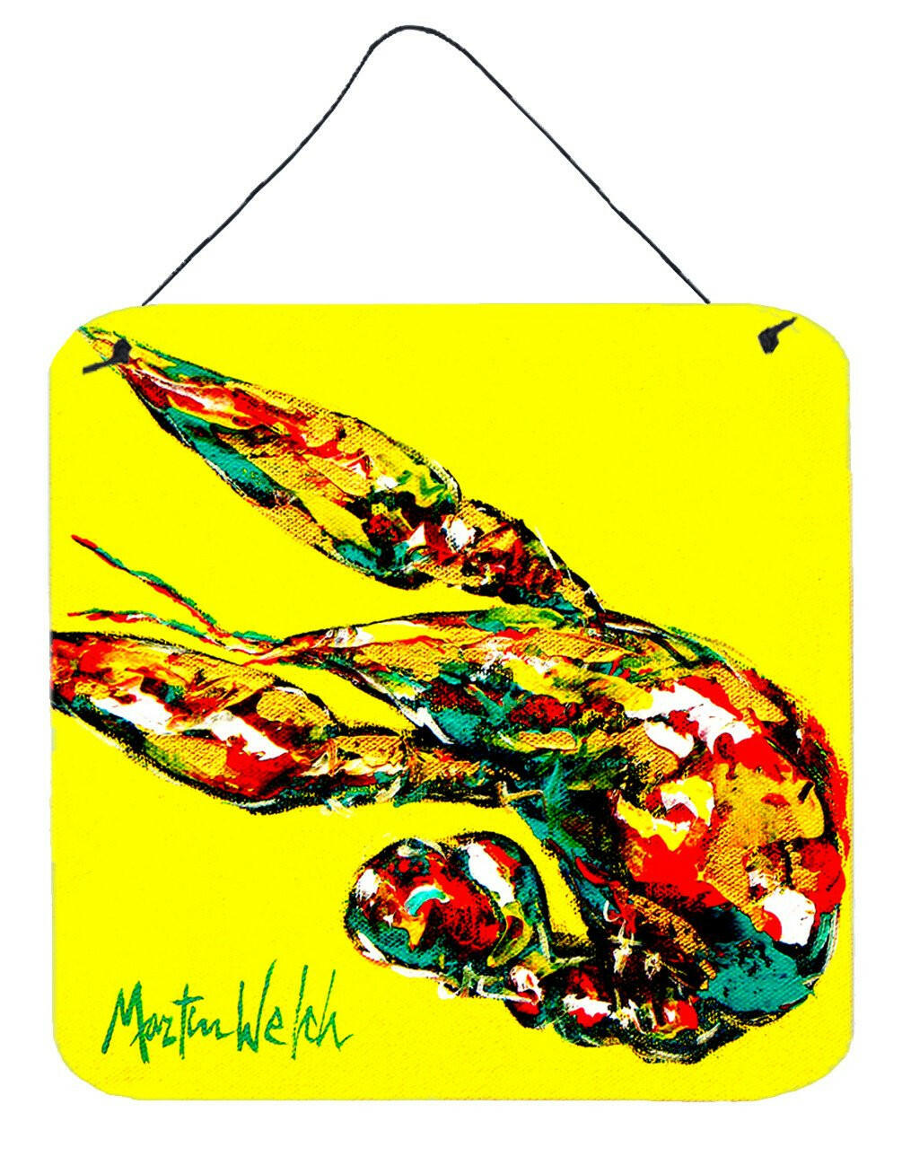 Crawfish Craw Time Aluminium Metal Wall or Door Hanging Prints by Caroline's Treasures